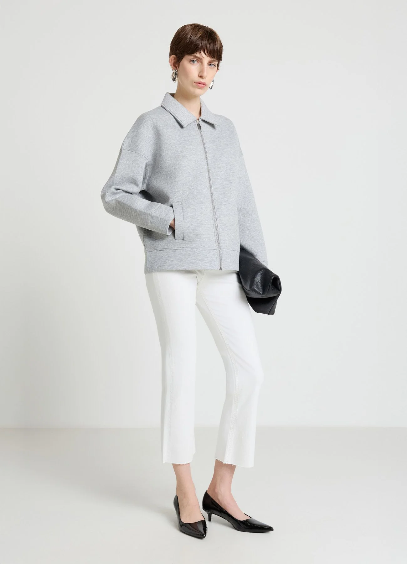 Felpa con zip e colletto - Image 3