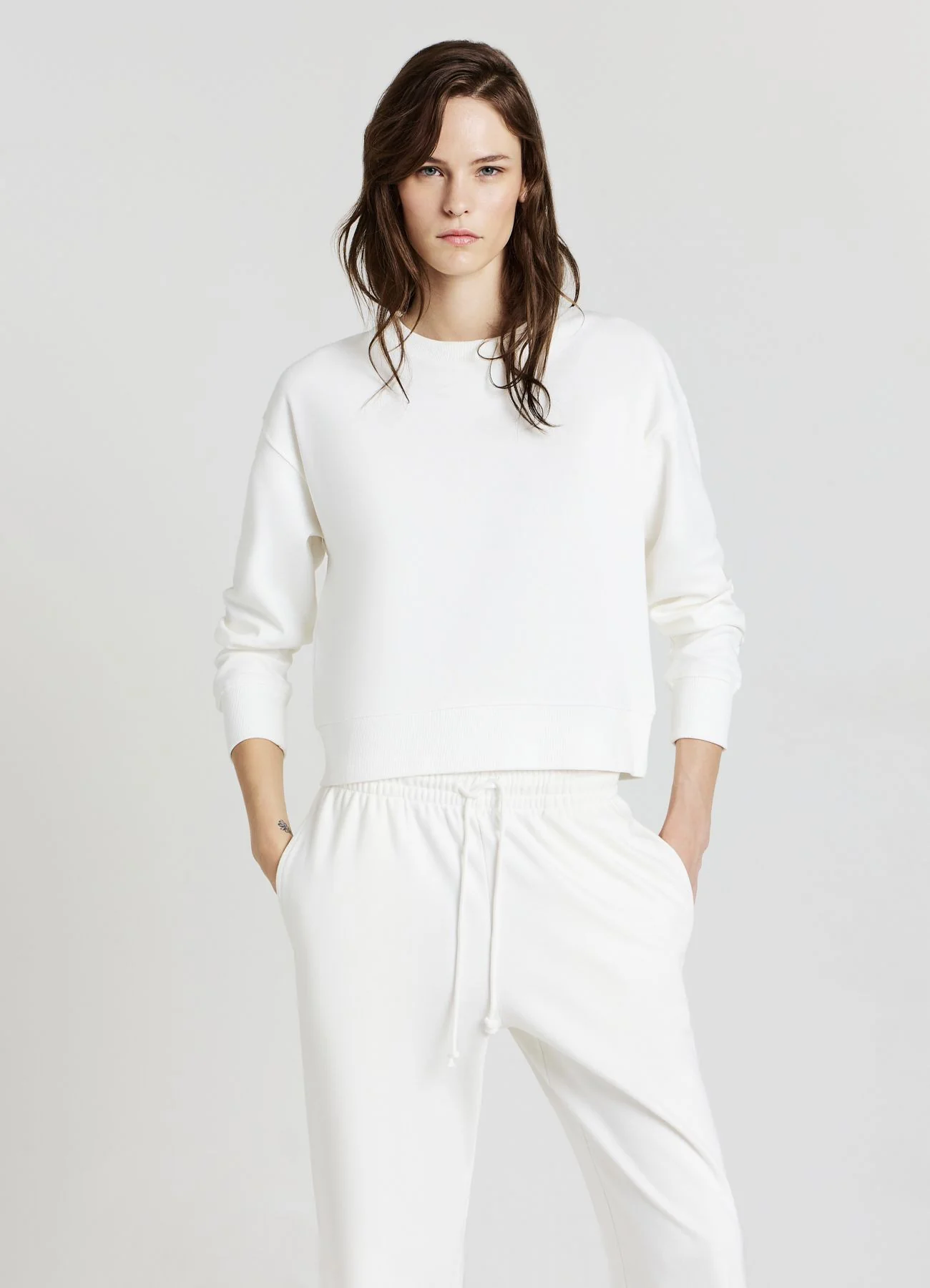 Felpa girocollo basic