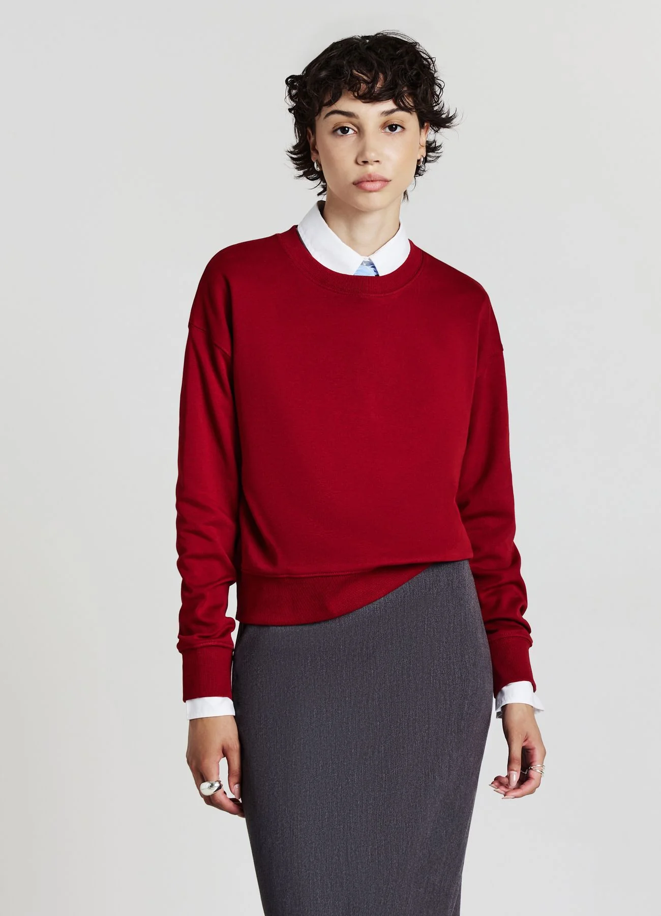 Felpa girocollo basic - Image 2