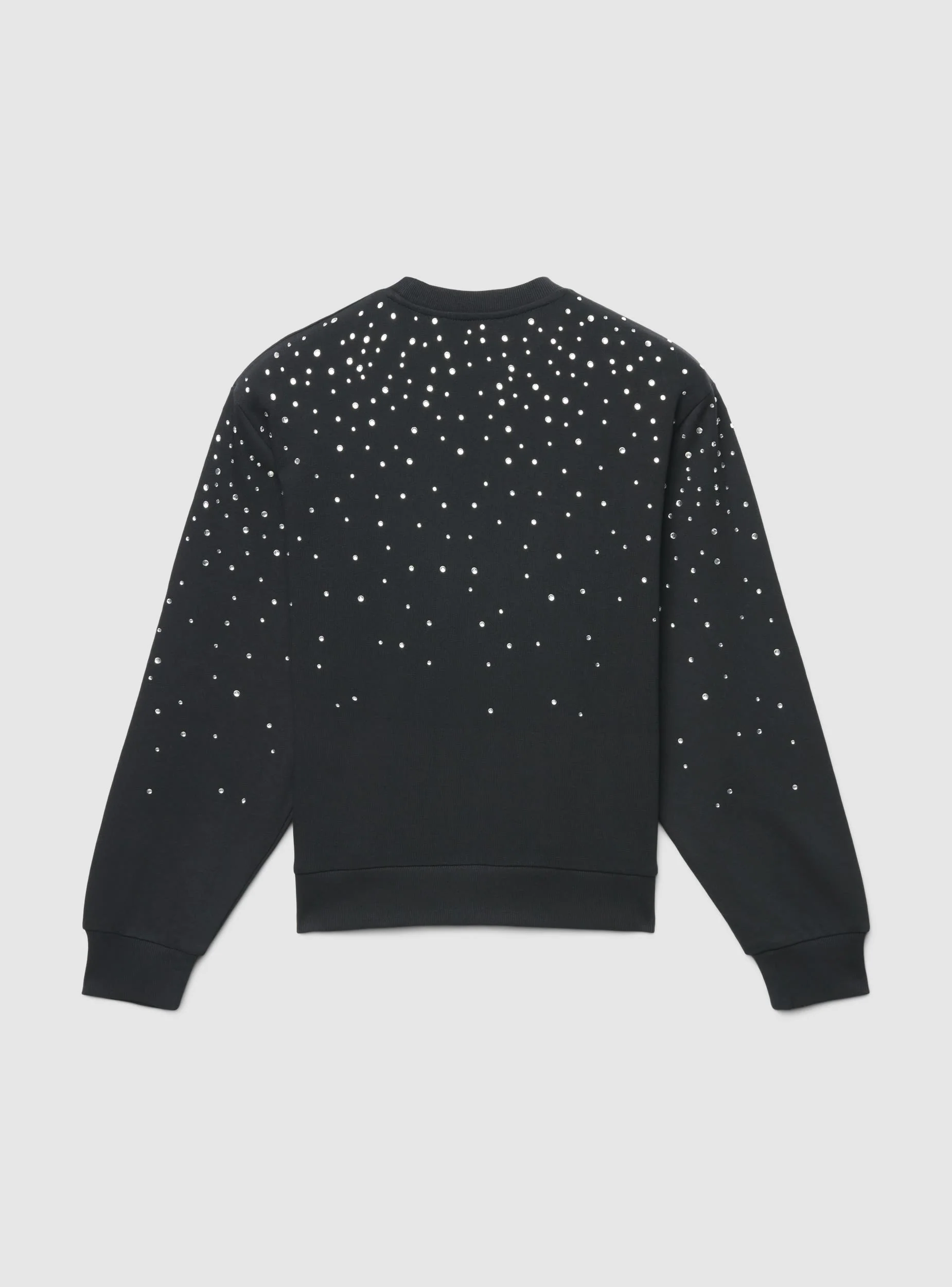 Felpa girocollo con strass - Image 4