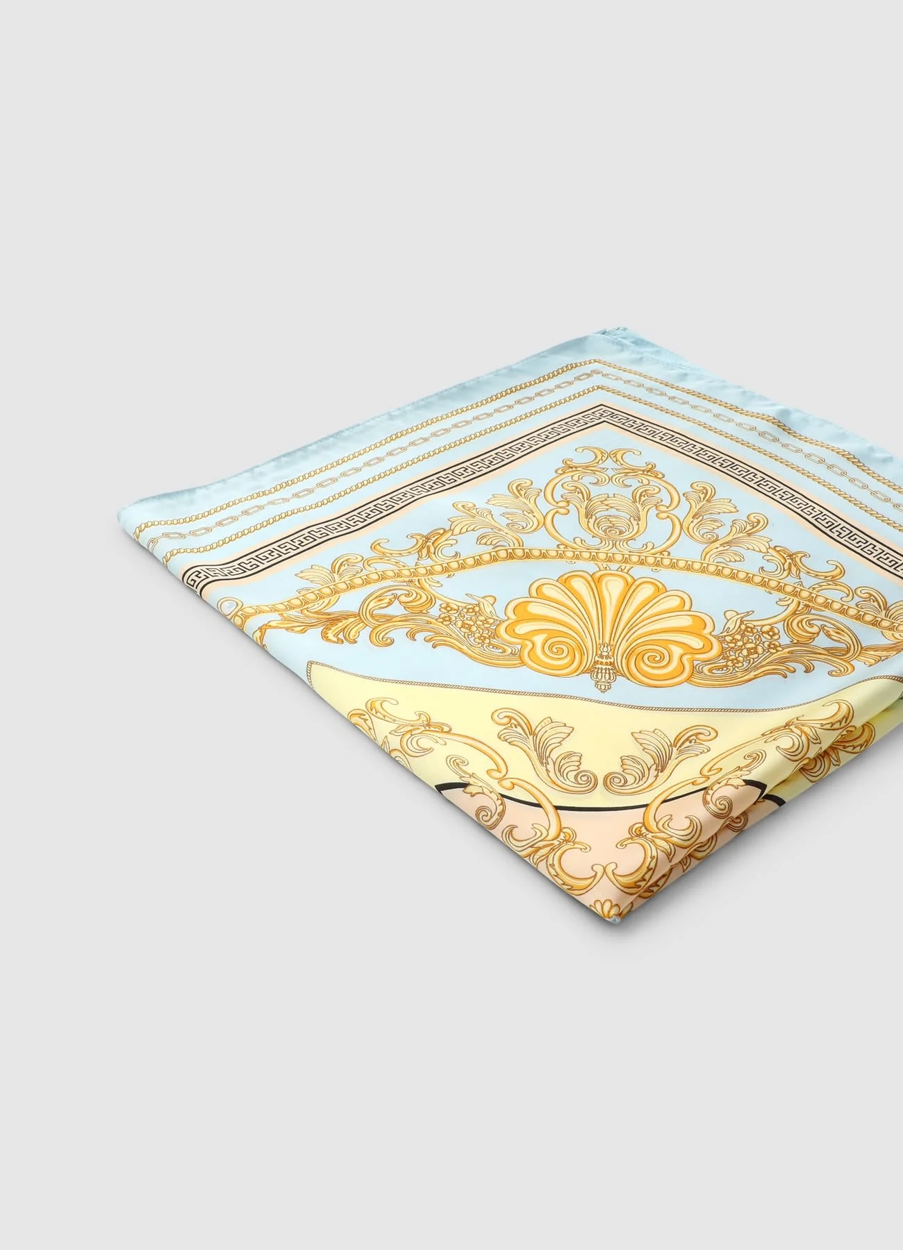 Foulard con stampa greca