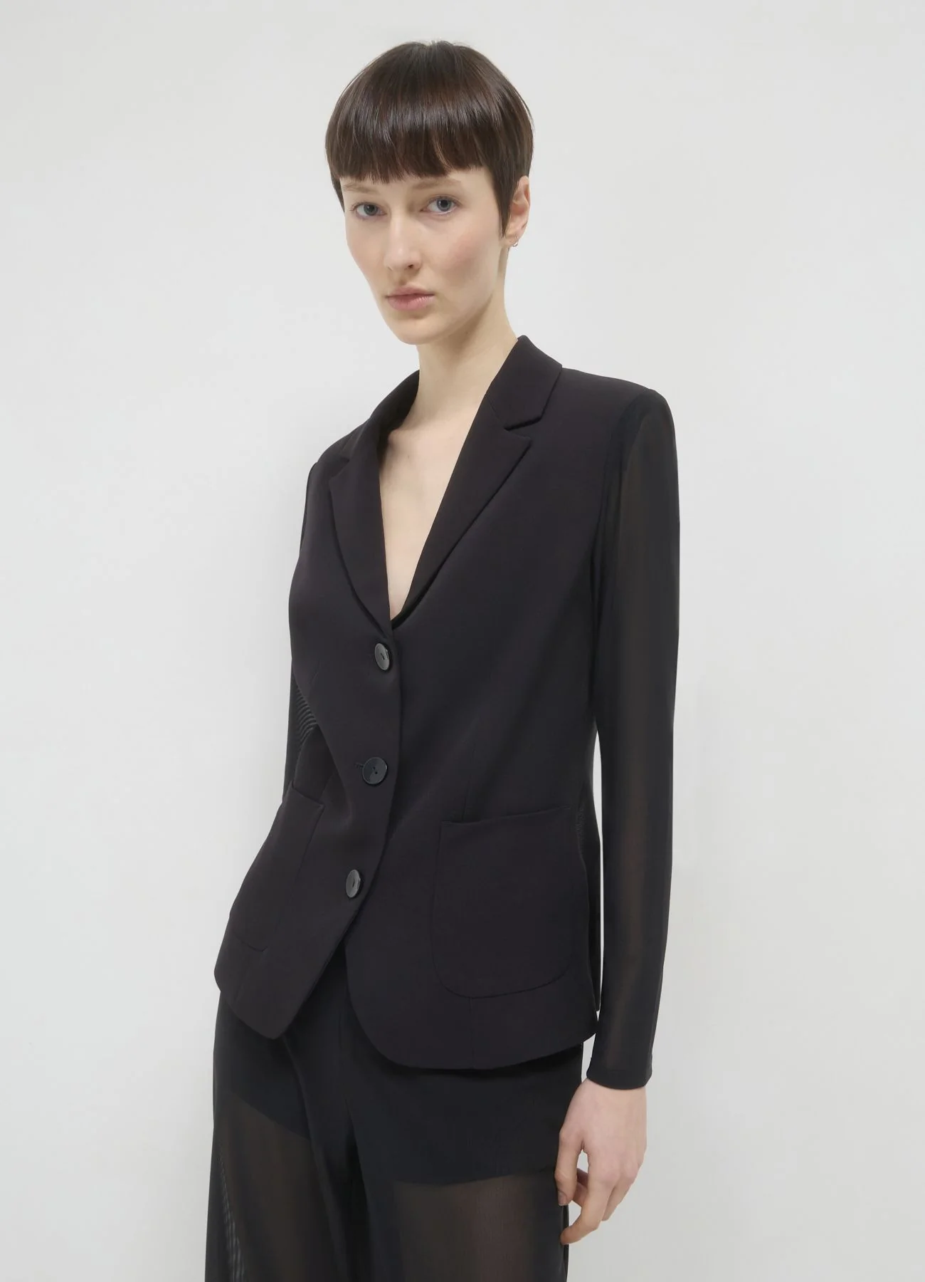 Giacca bitessuto tulle - Image 3