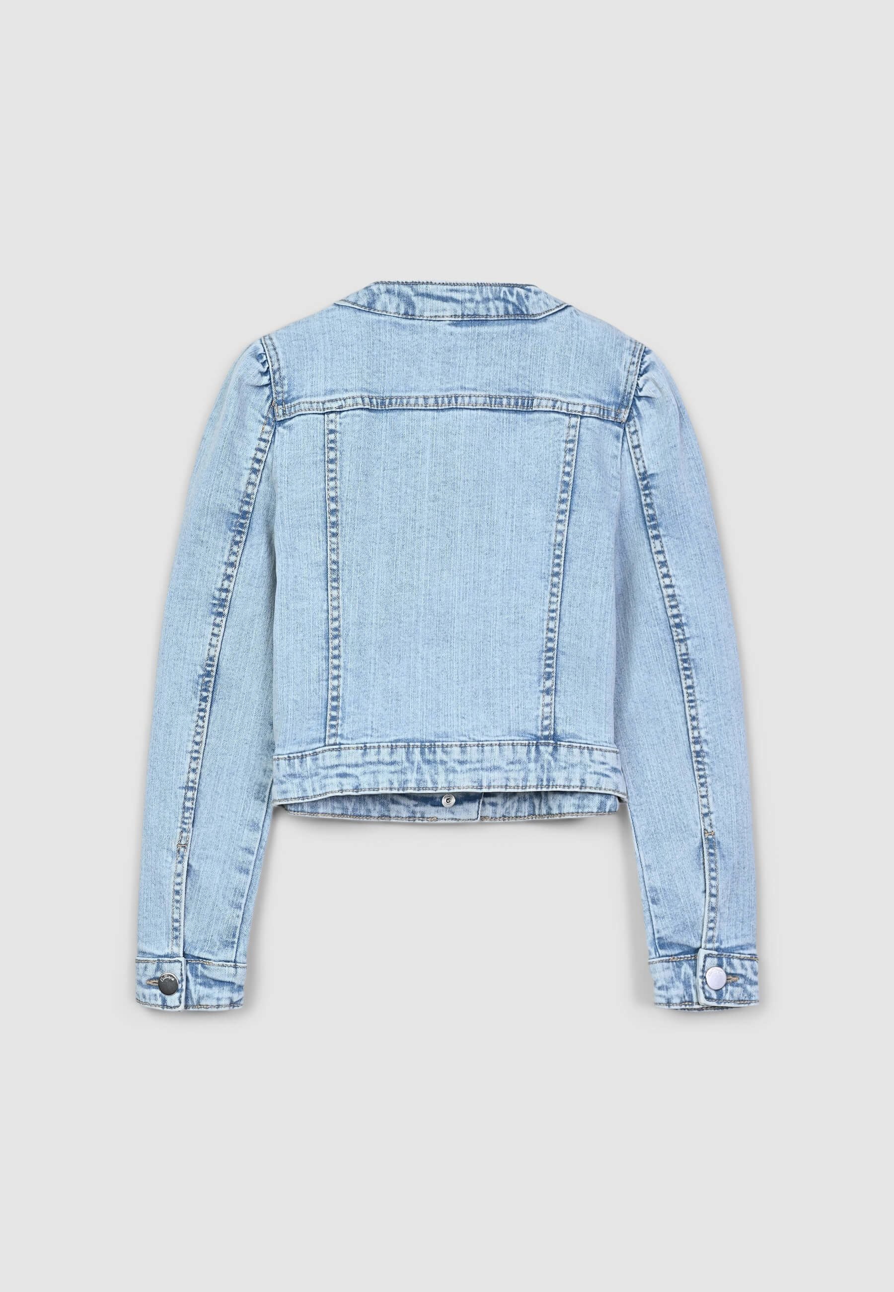 Giacca denim con perle - Image 4