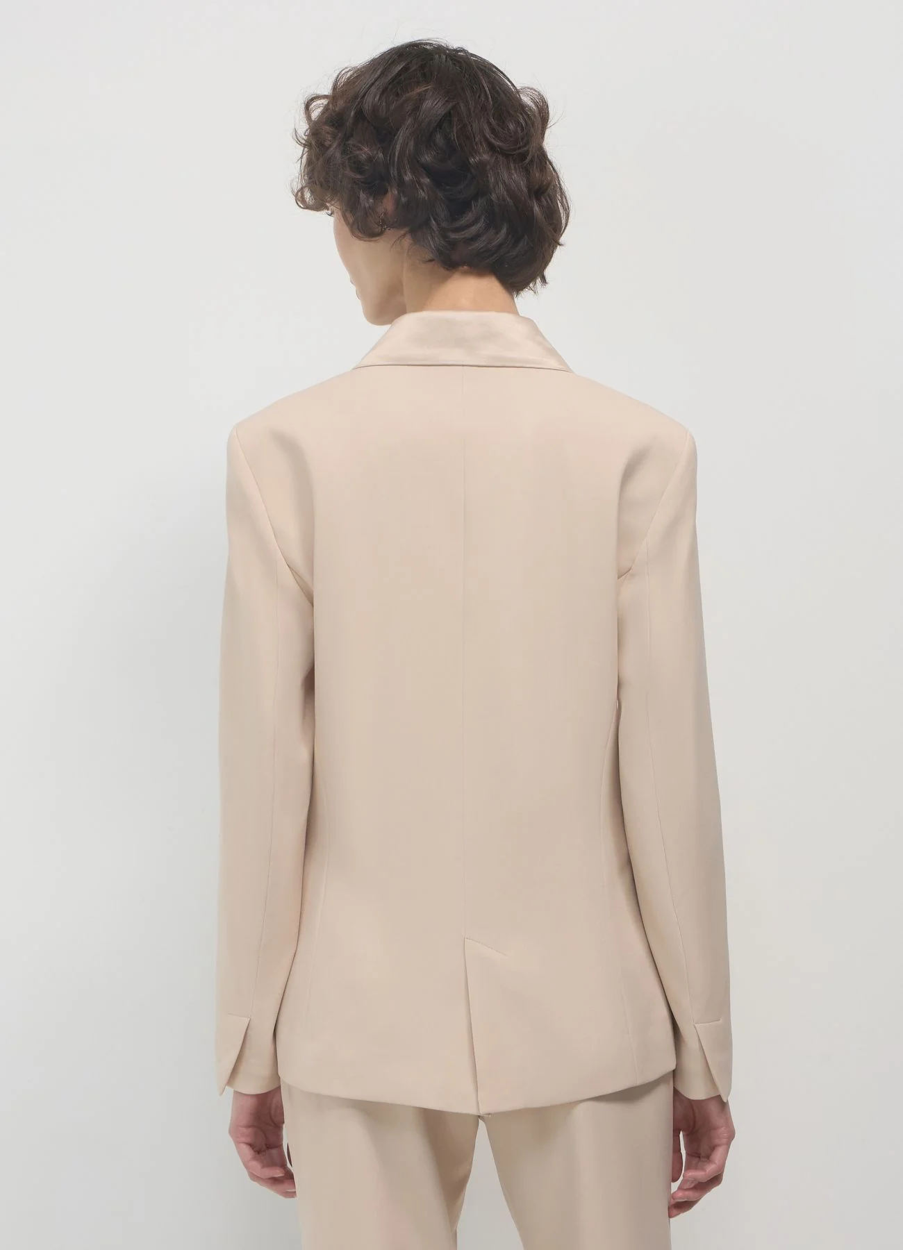 Giacca doppiopetto colletto simil satin - Image 3