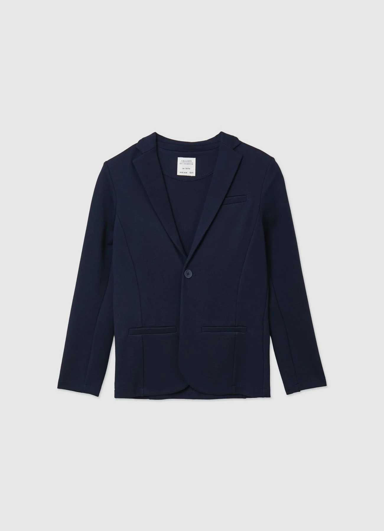 Giacca monopetto con revers e tasche a filetto - Image 3