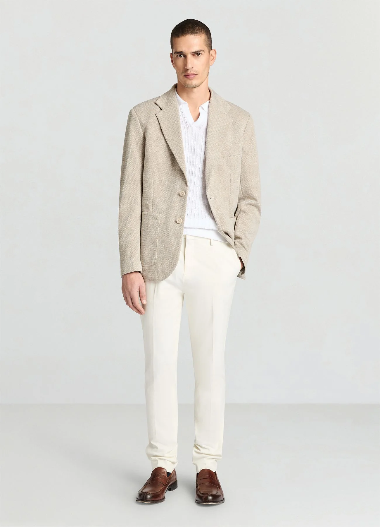 Giacca monopetto jacquard - Image 3