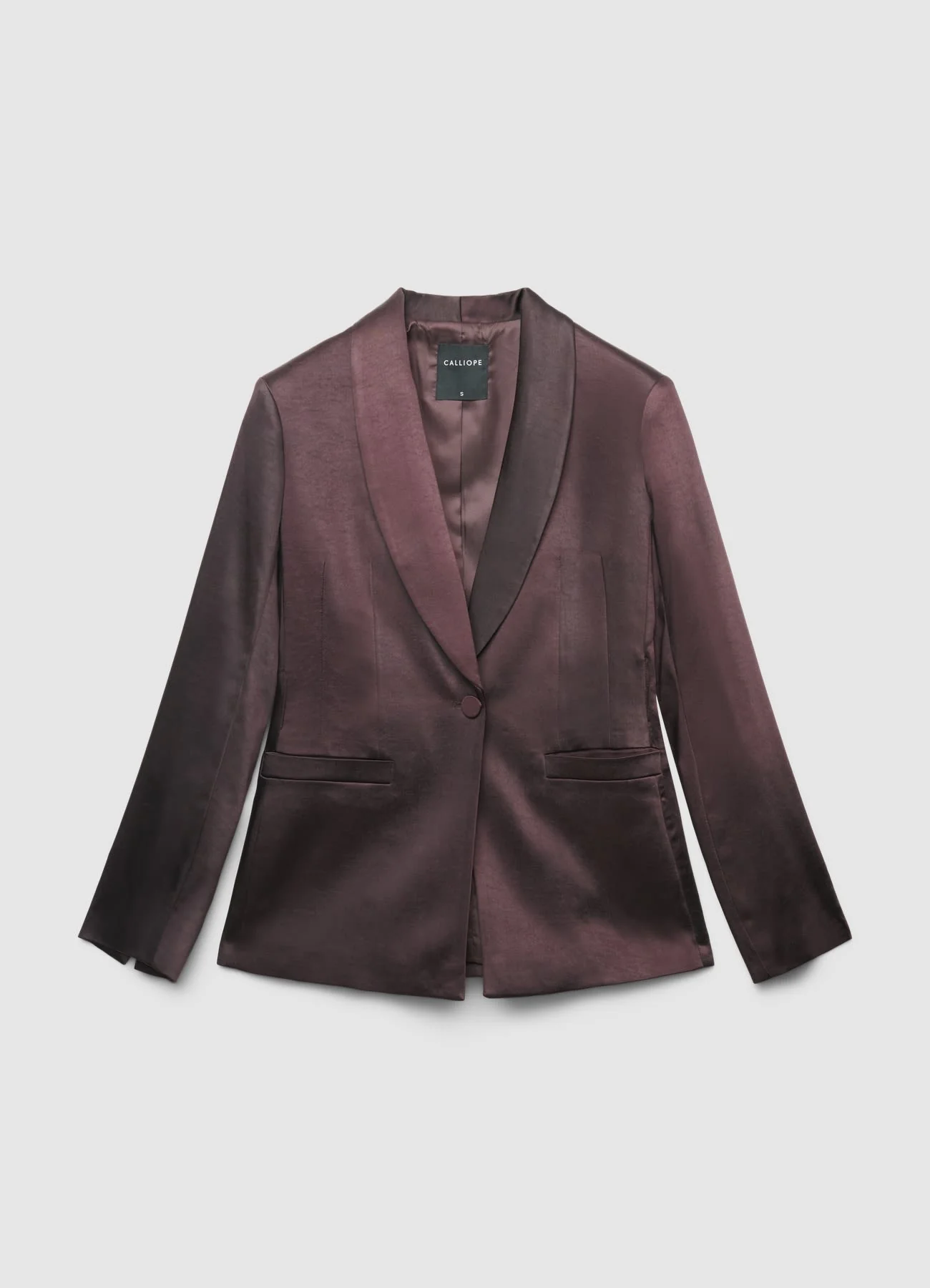 Giacca monopetto simil satin - Image 5