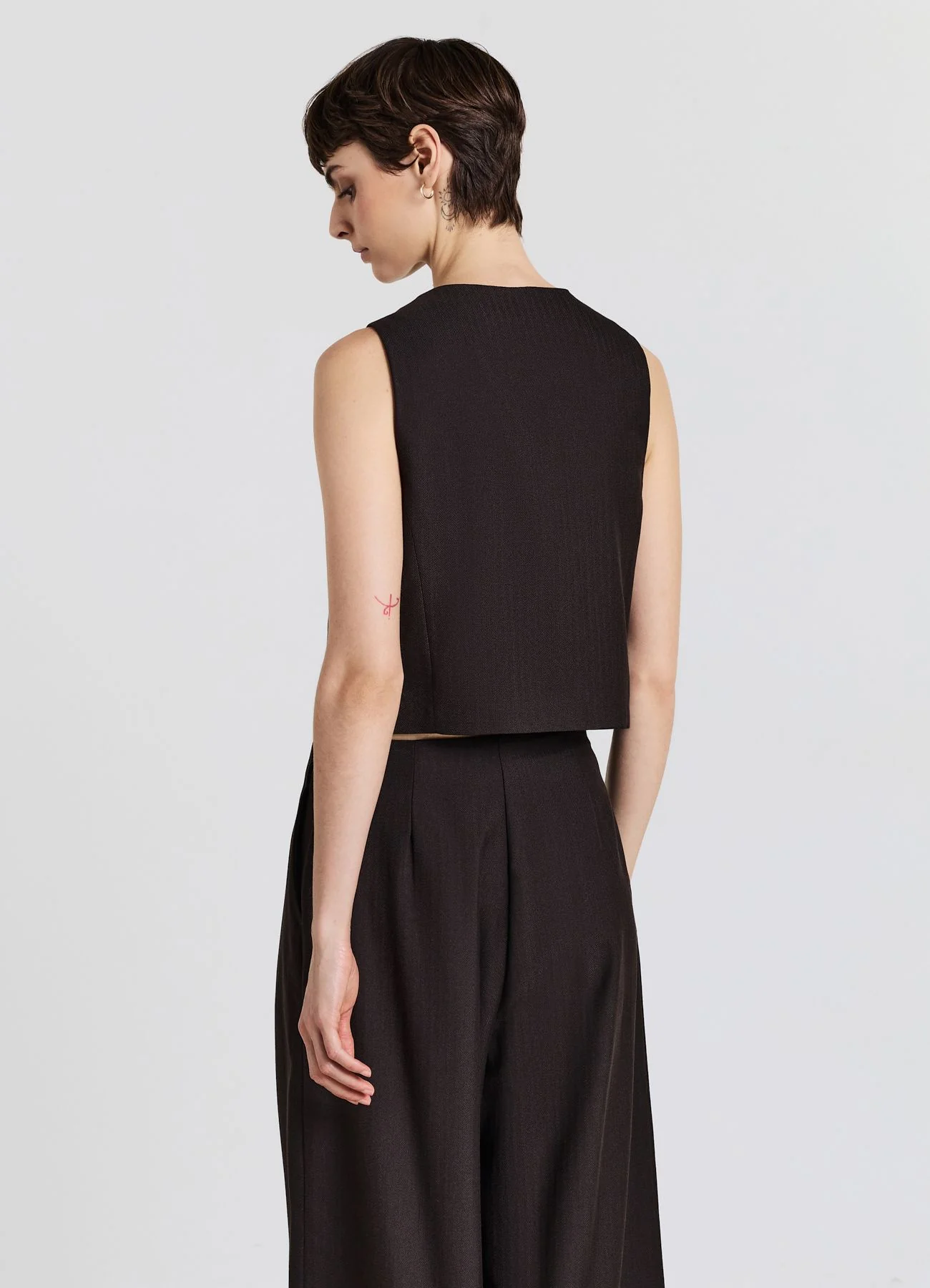 Gilet boxy spinato