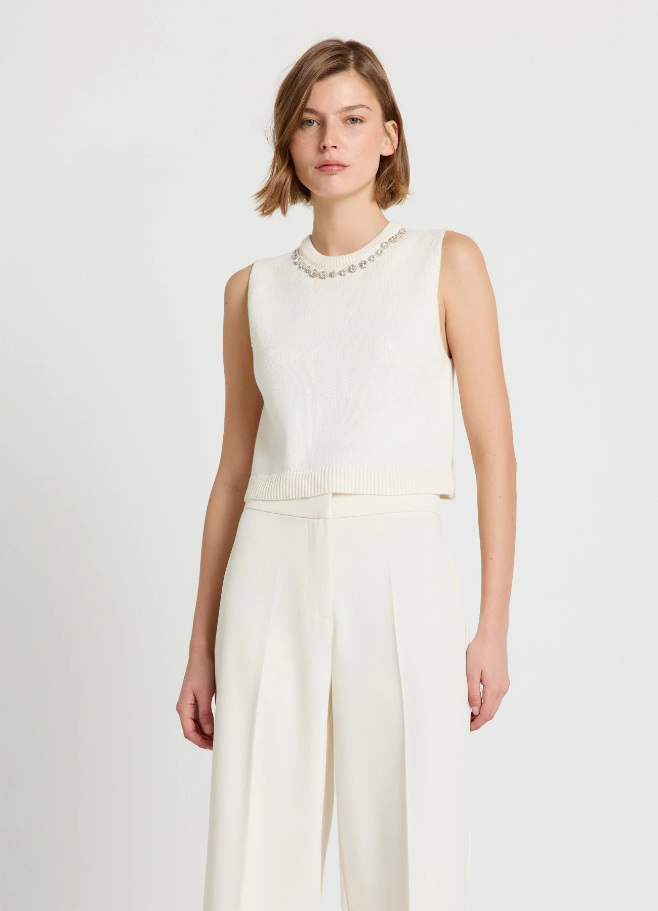Gilet con applicazioni al collo - Image 3