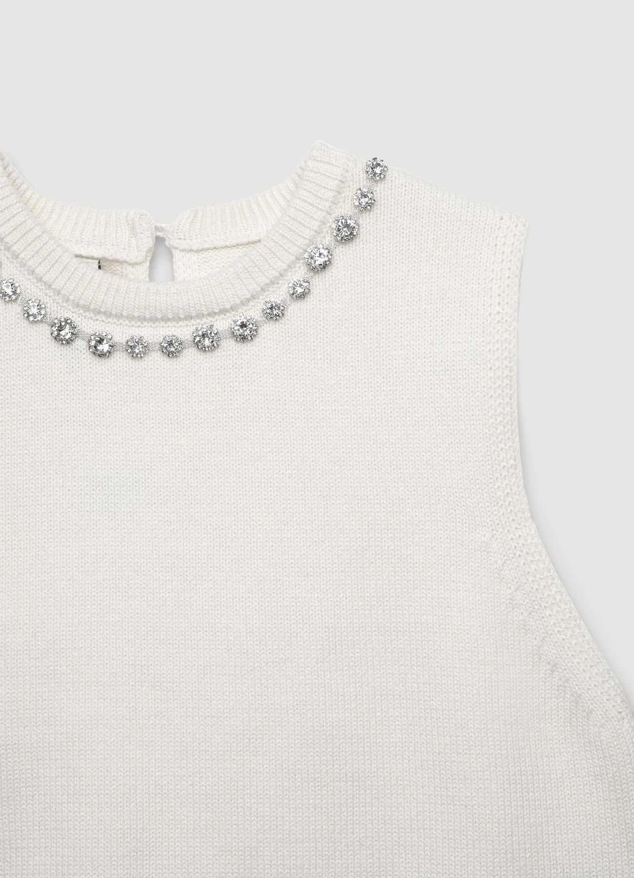 Gilet con applicazioni al collo - Image 5