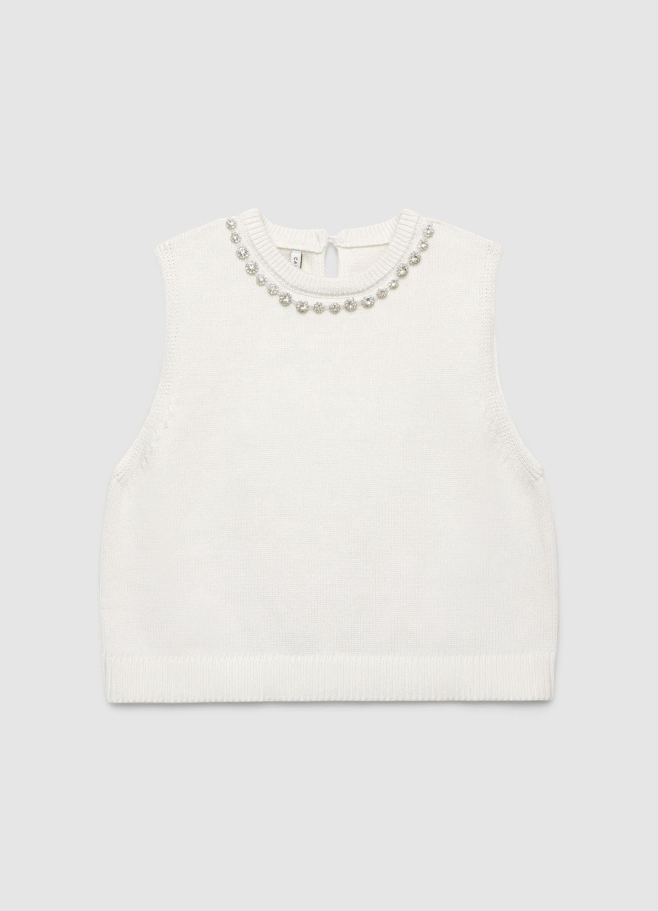 Gilet con applicazioni al collo - Image 6