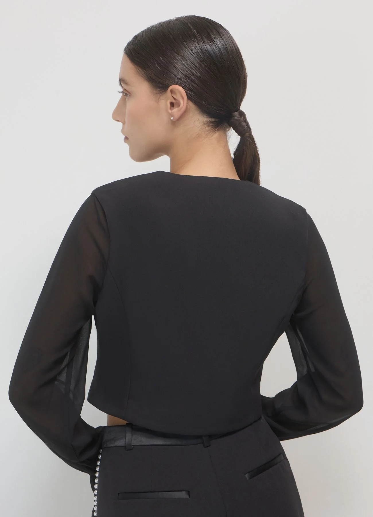 Gilet con maniche trasparenza - Image 4