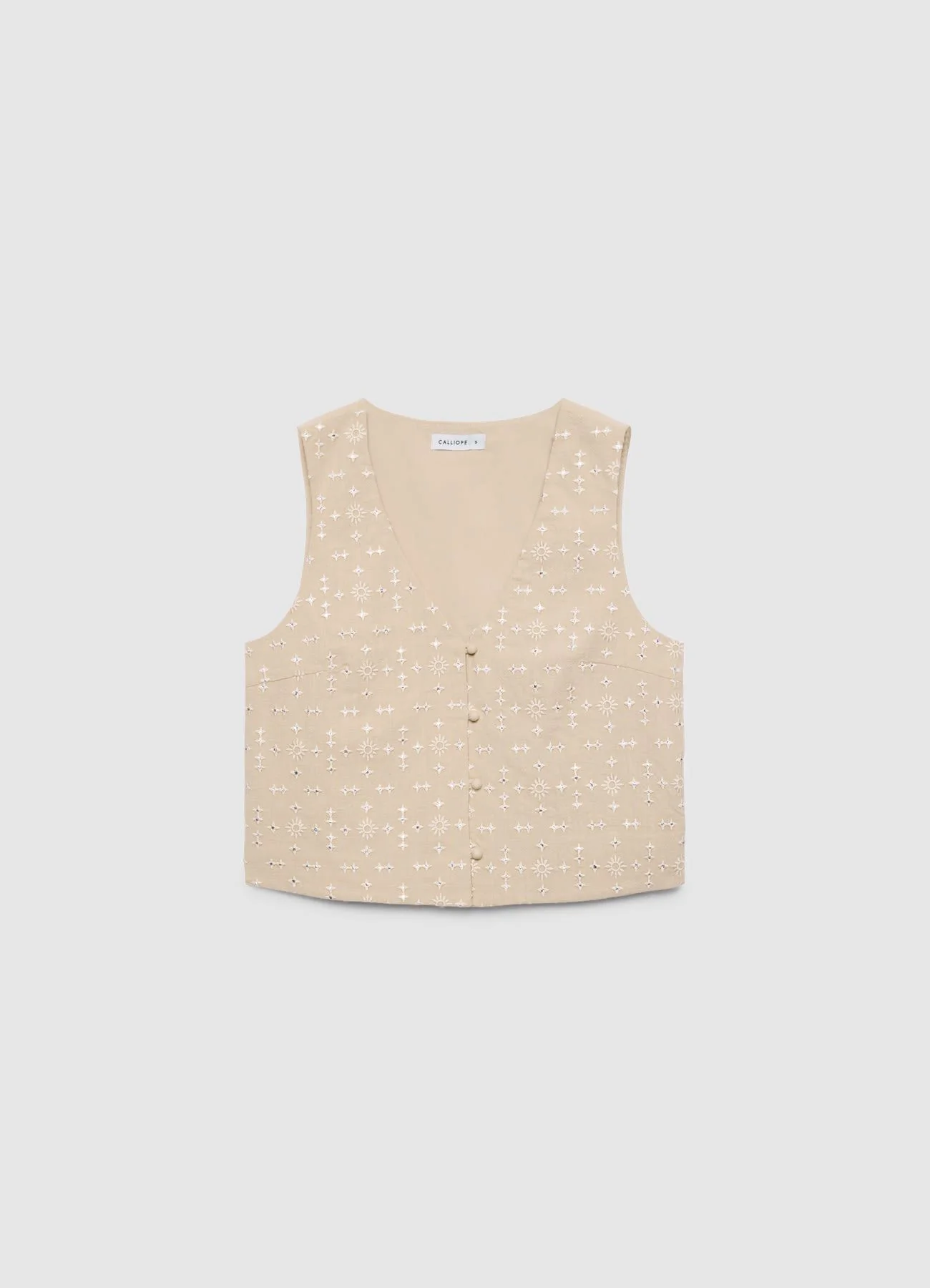 Gilet con ricami e bottoni - Image 4