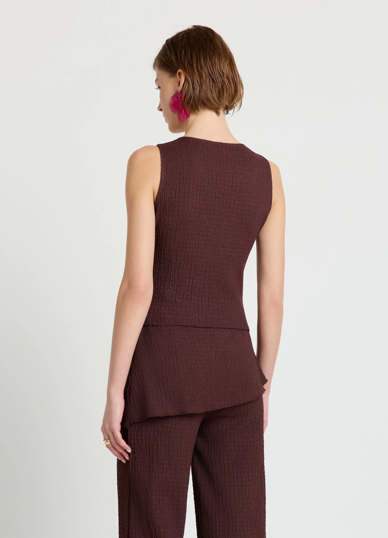 Gilet con scollo a V e bottoni - Image 3