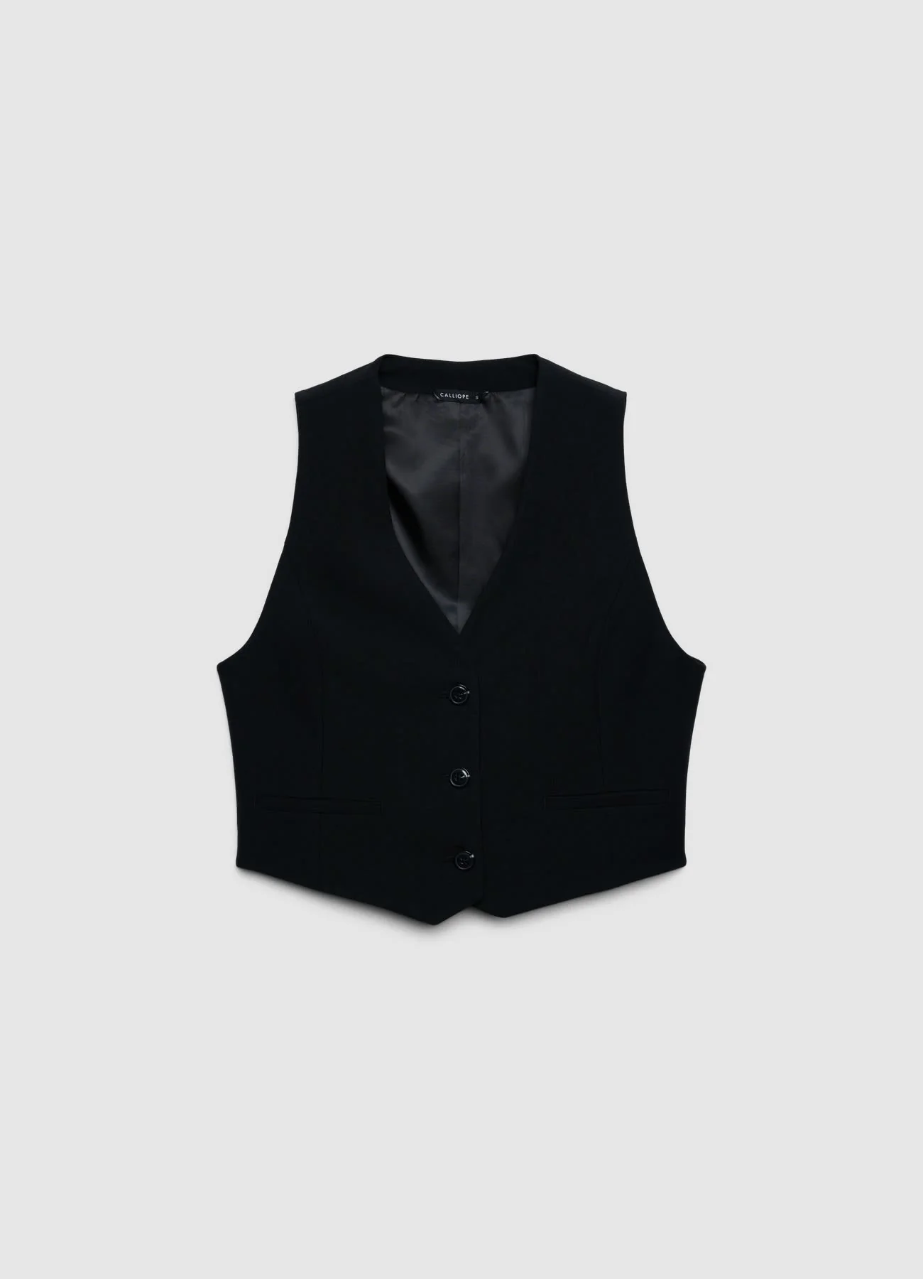 Gilet corto con bottoni - Image 4