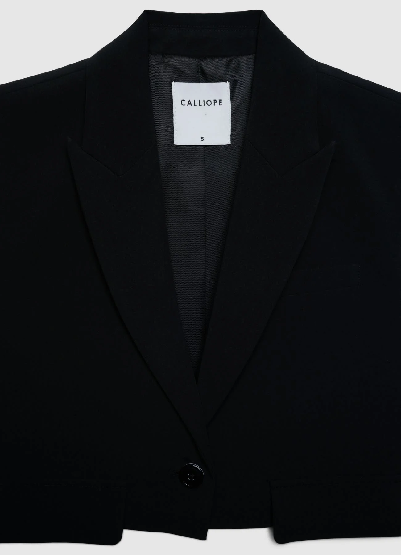 Gilet corto con revers e pattine - Image 4