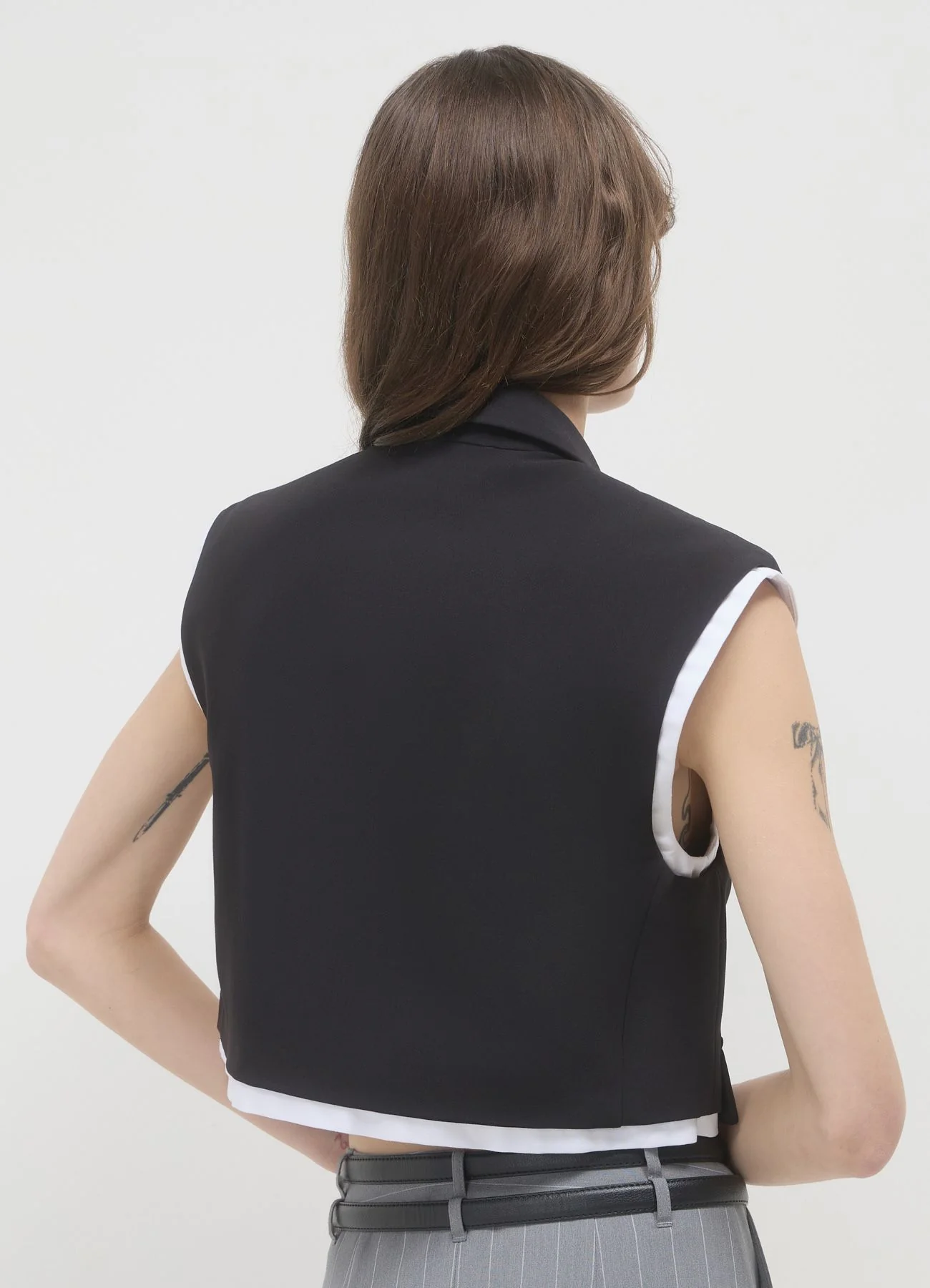 Gilet crop bitessuto - Image 4