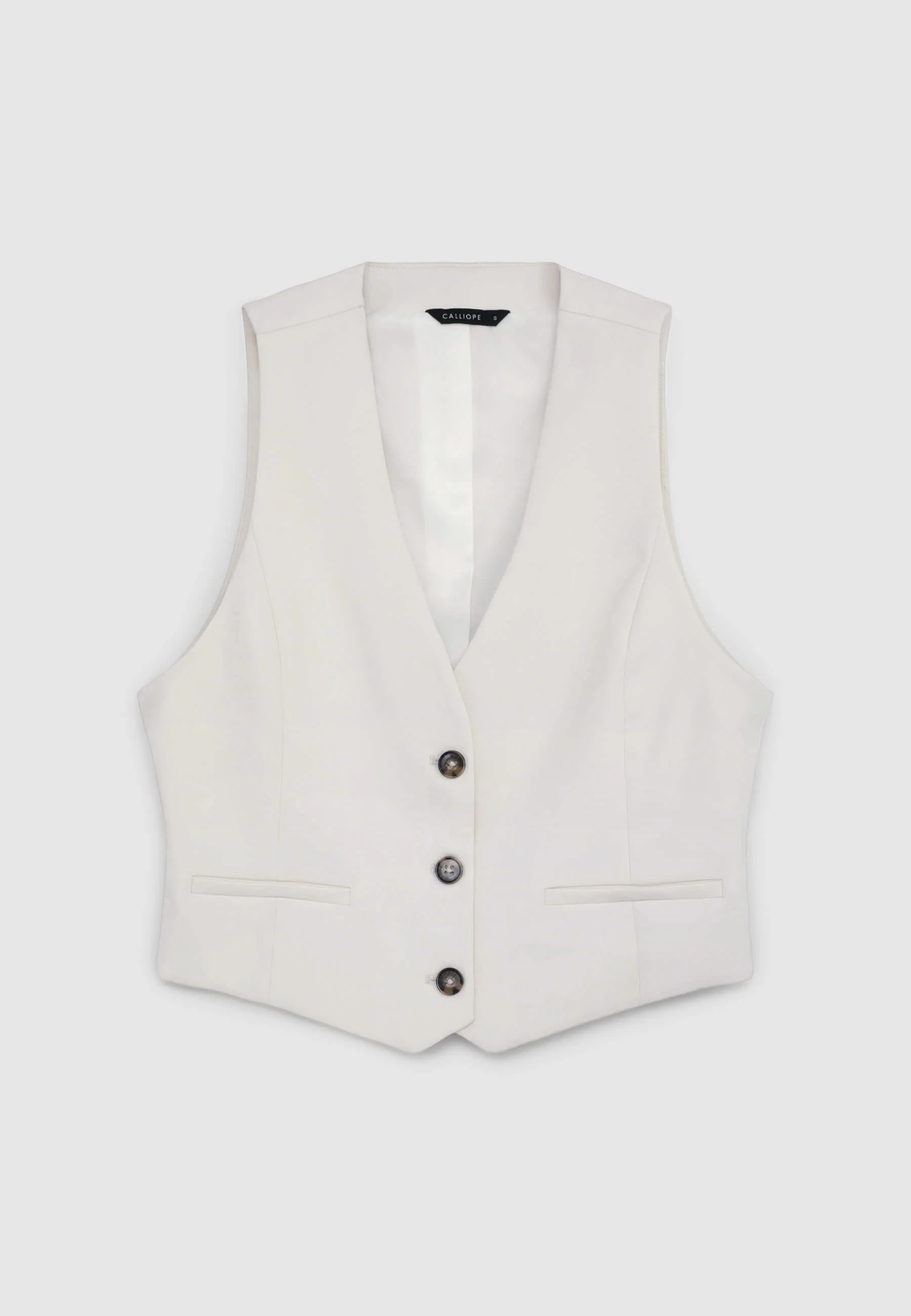 Gilet crop tinta unita - Image 4