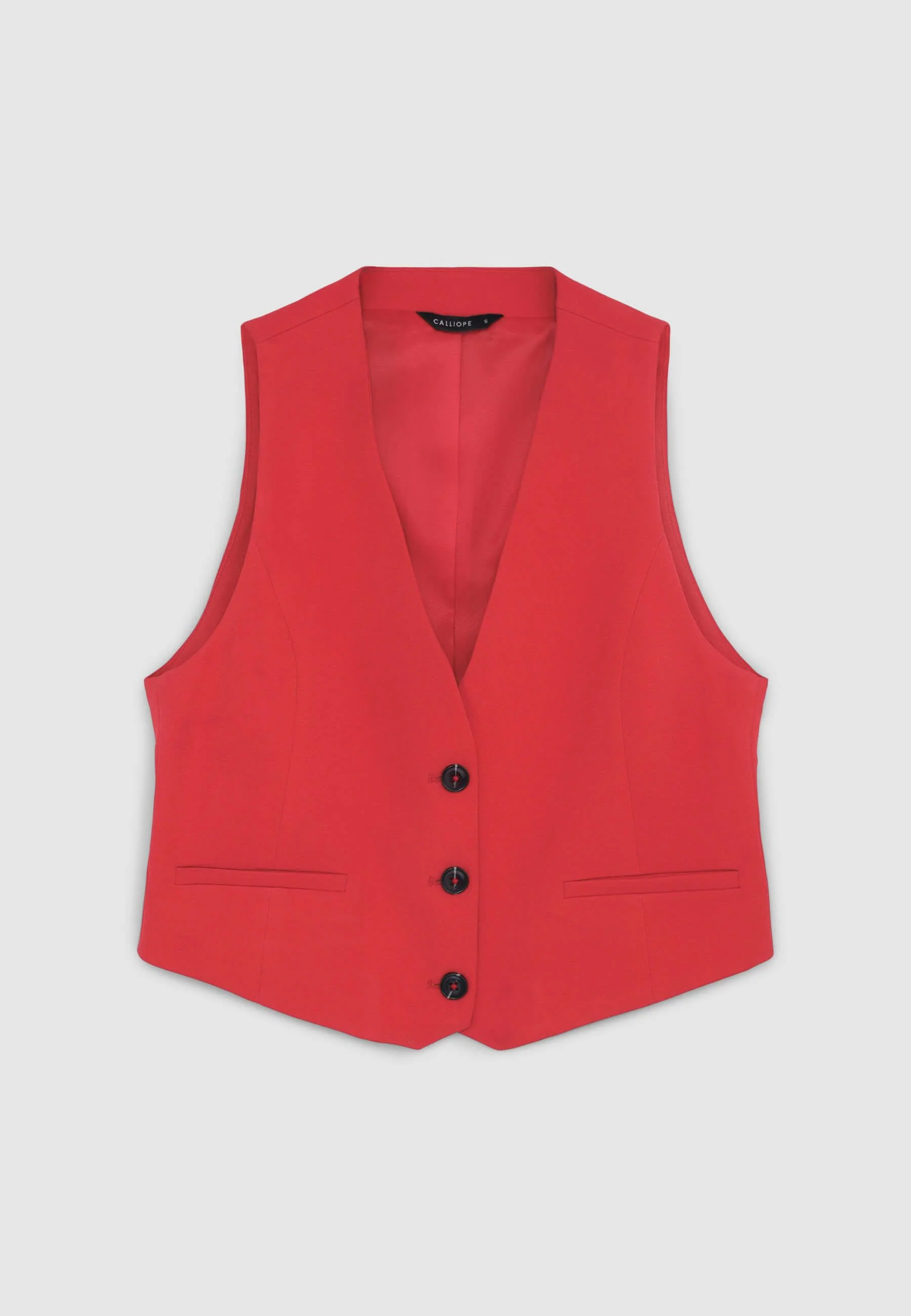 Gilet crop tinta unita - Image 5
