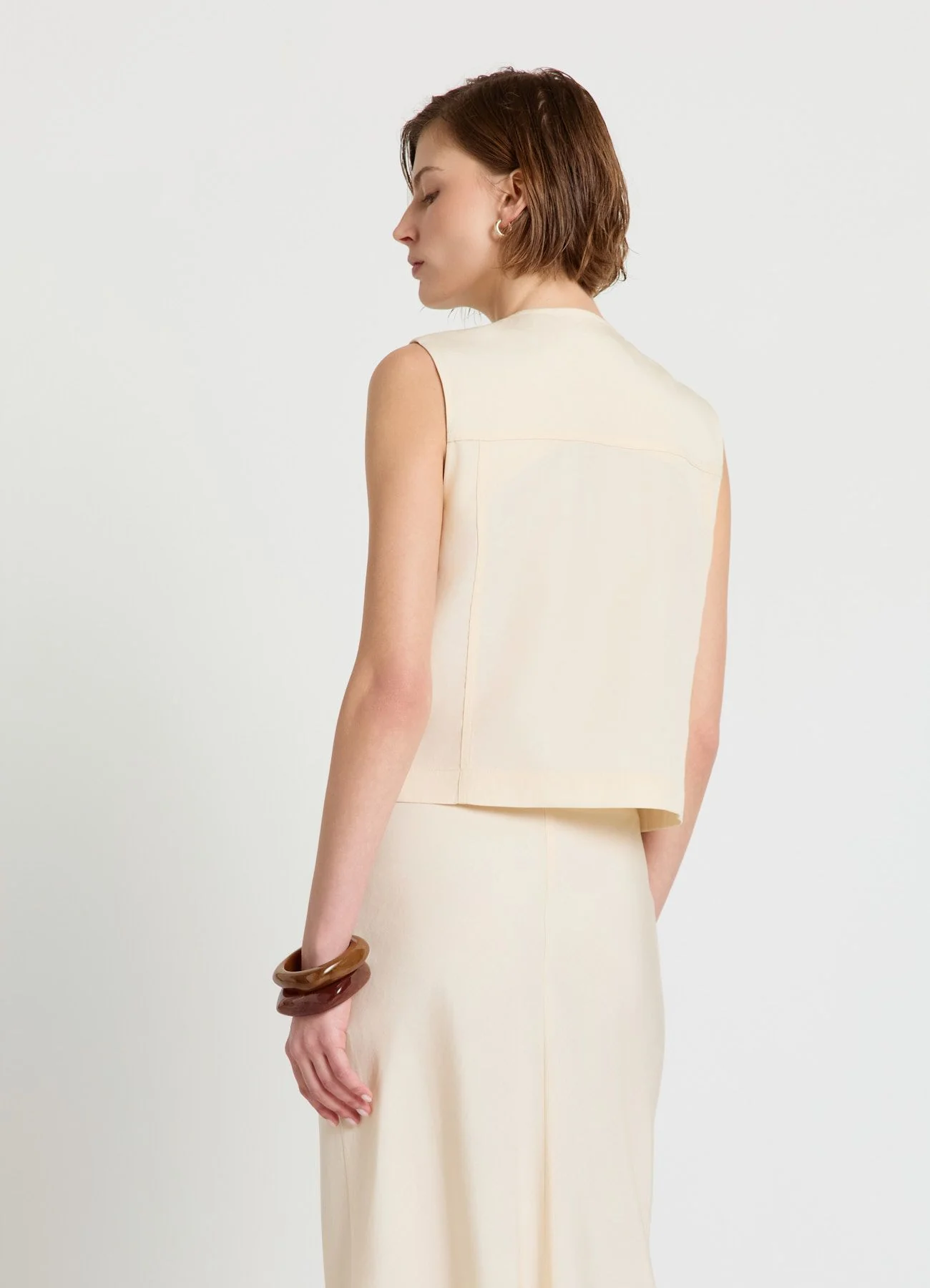 Gilet doppiopetto con bottoni oro - Image 3