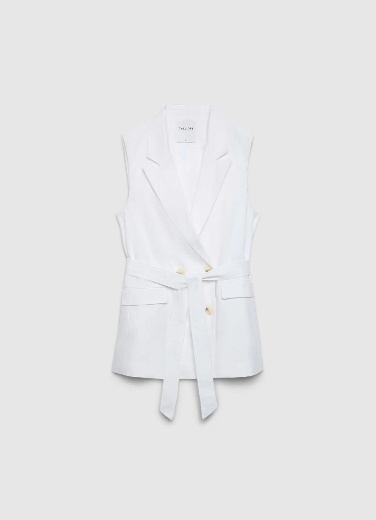 Gilet doppiopetto con cintura - Image 4