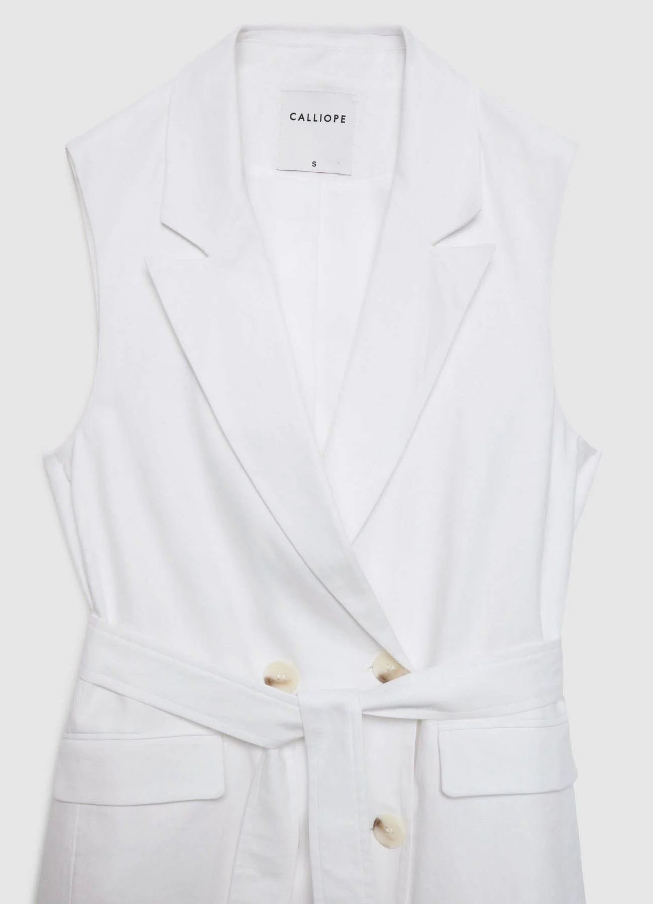 Gilet doppiopetto con cintura - Image 6
