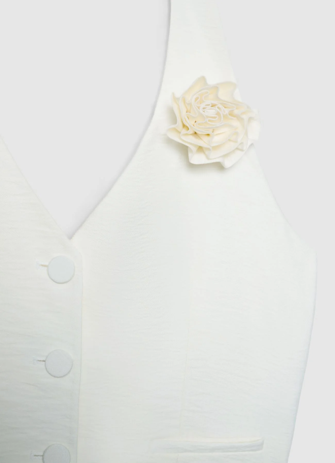 Gilet halter con fiore - Image 6