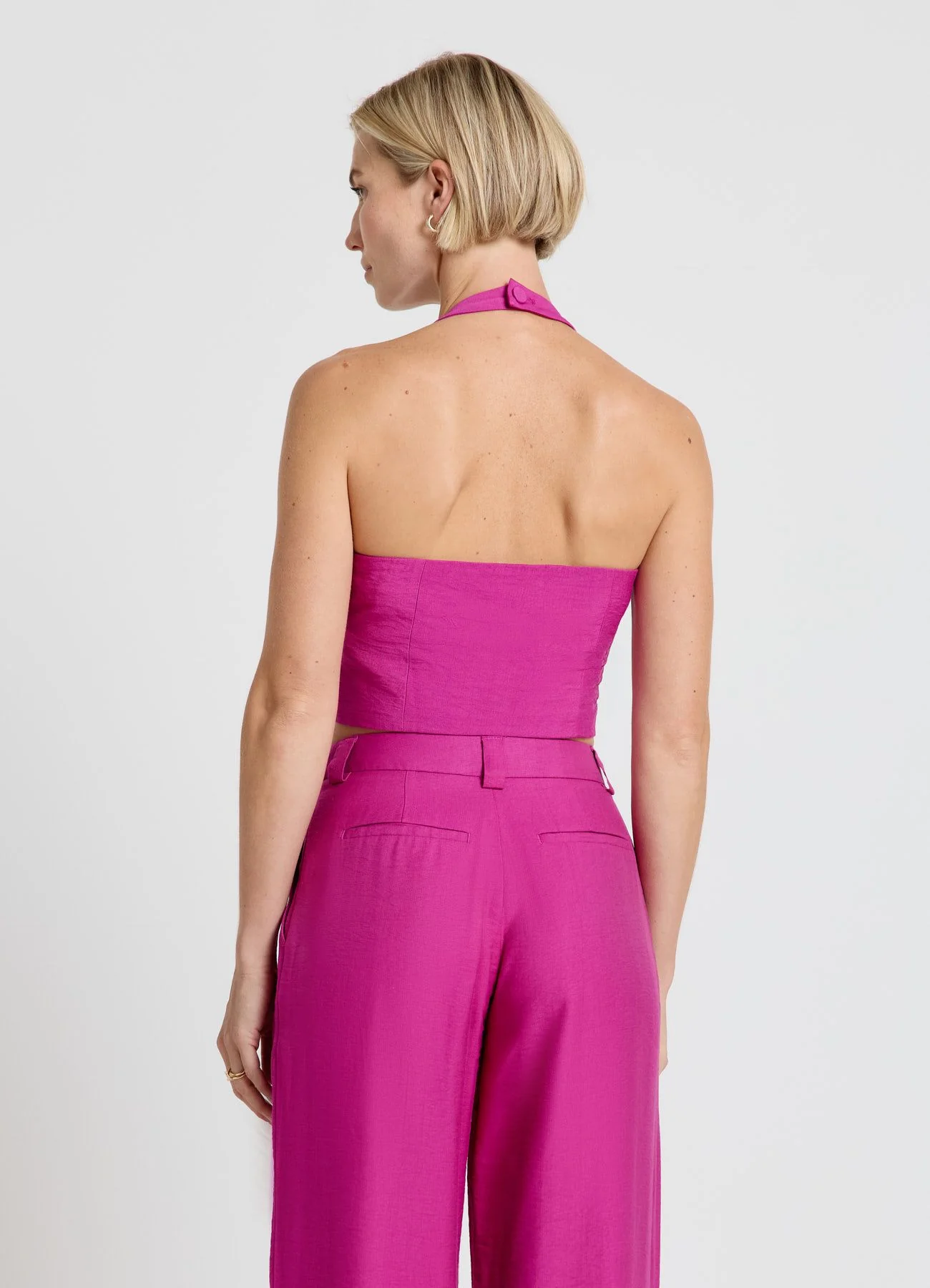 Gilet halter con fiore - Image 3