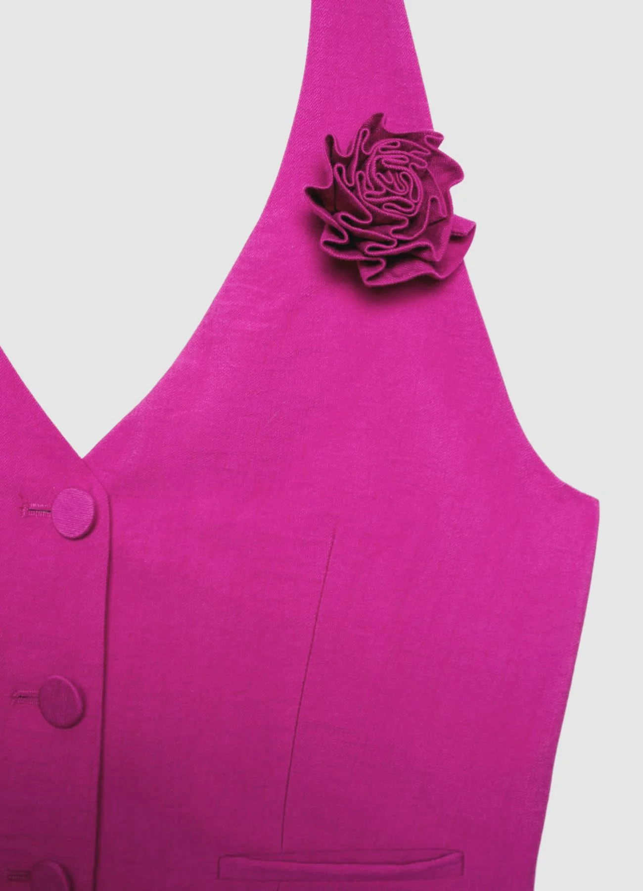 Gilet halter con fiore - Image 6