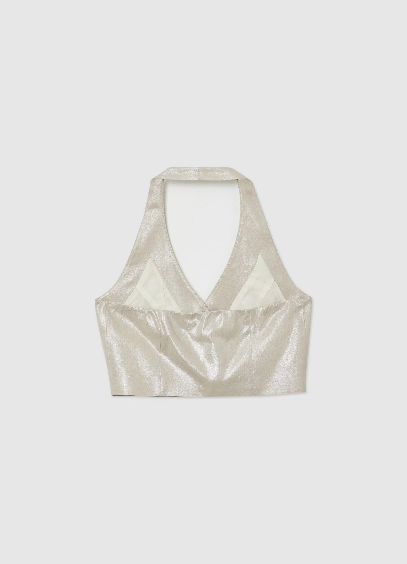 Gilet halterneck laminato - Image 5