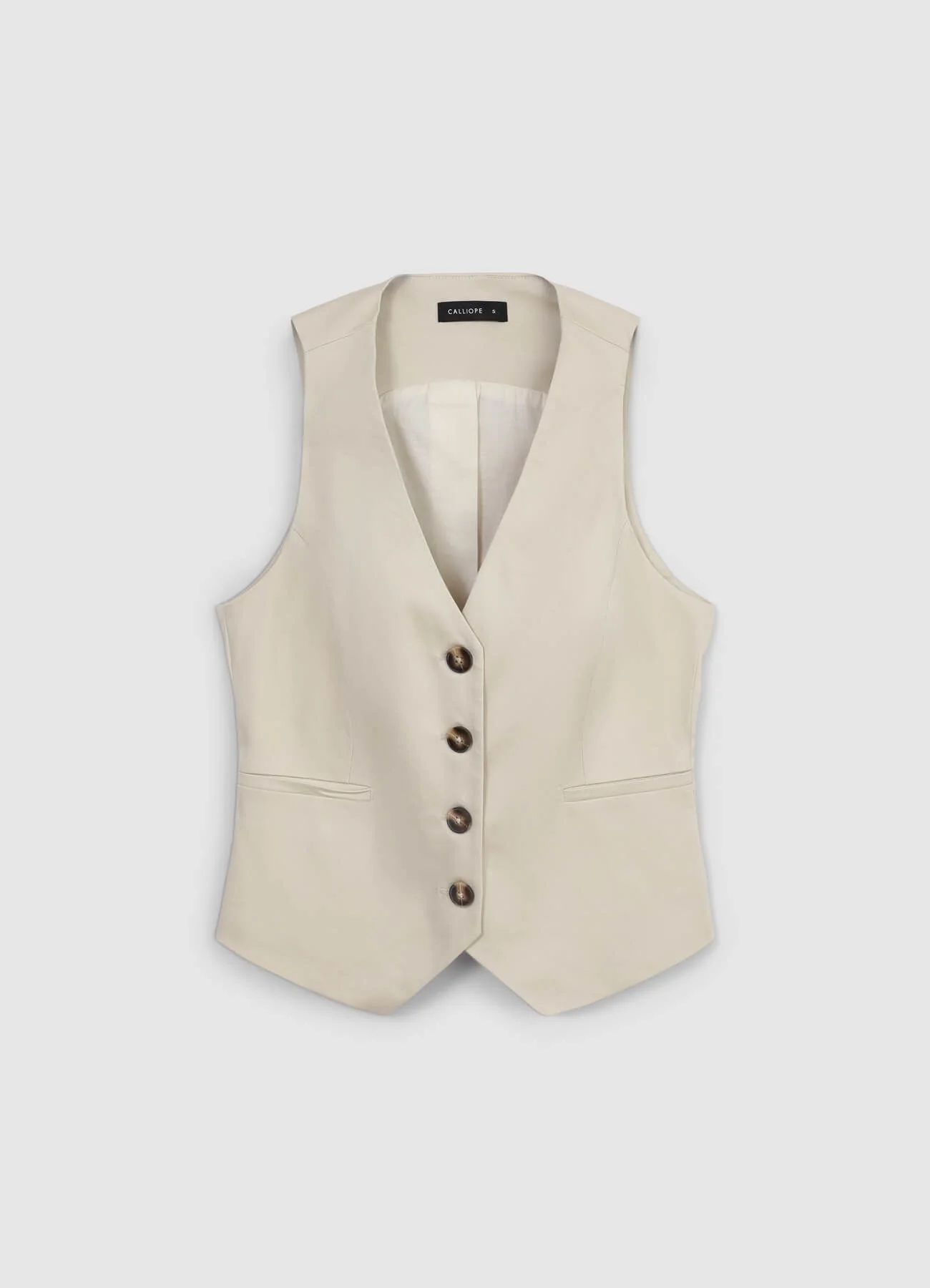 Gilet in cotone rasatello - Image 6