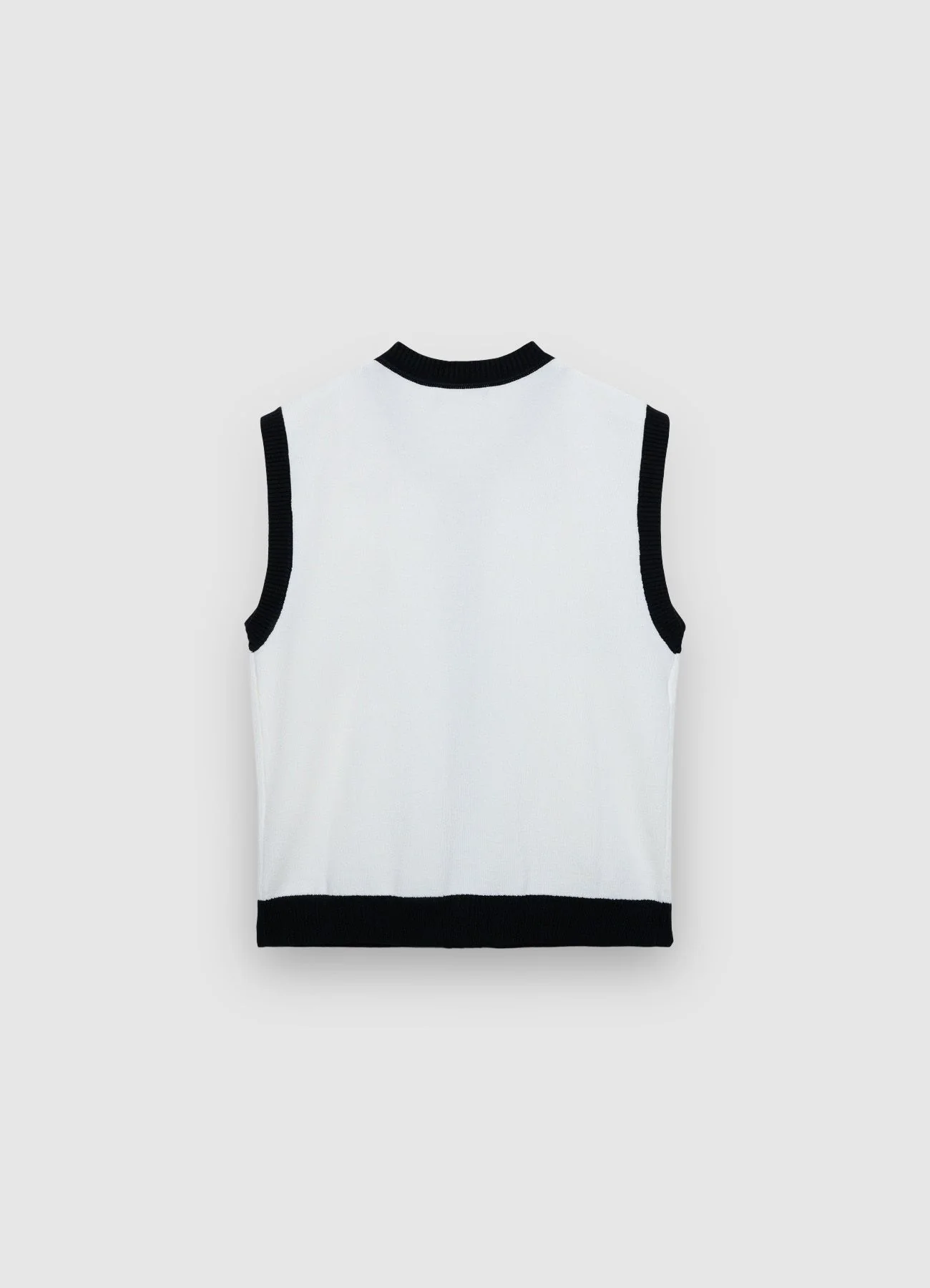 Gilet in maglia profili contrasto - Image 5