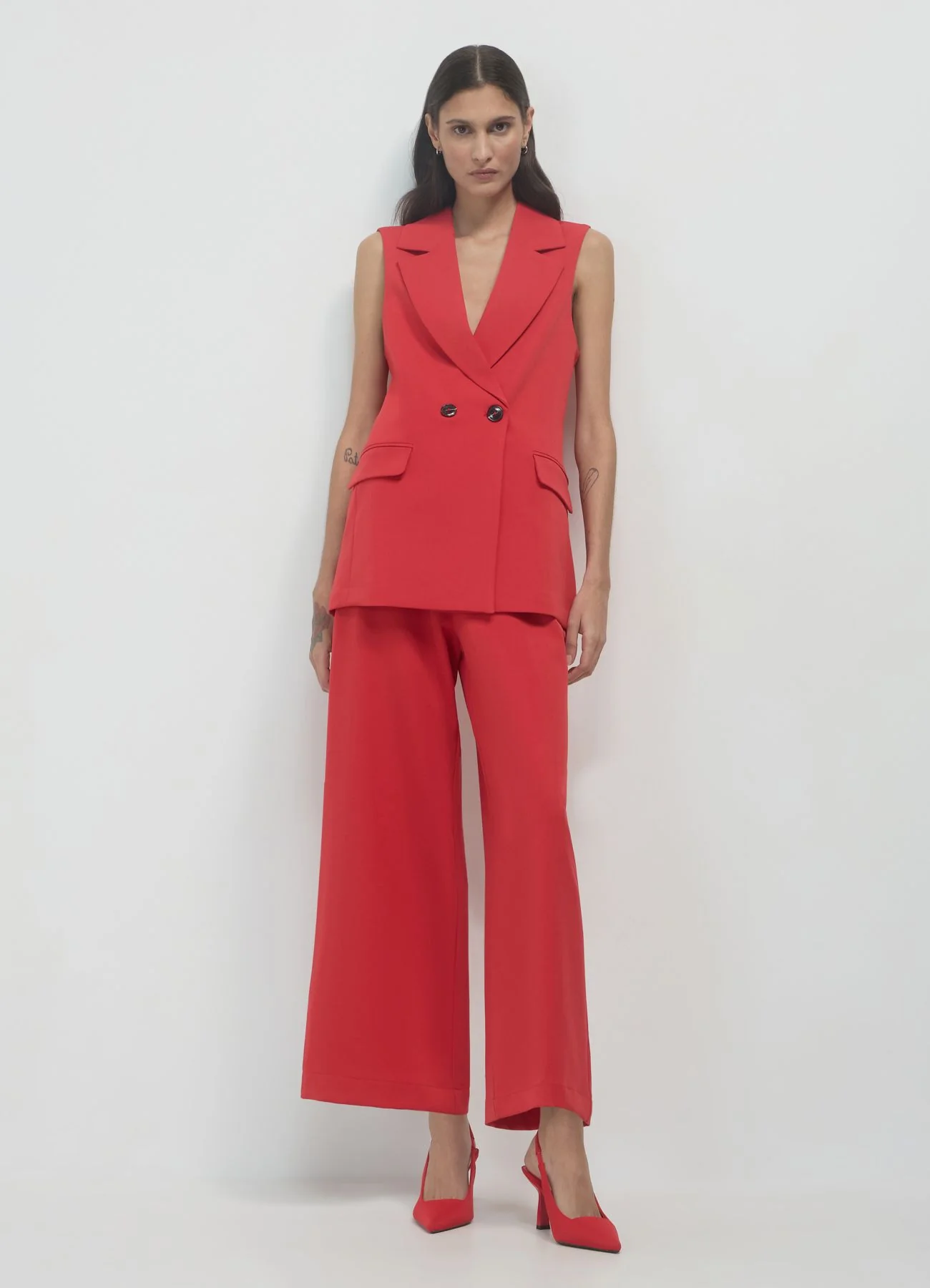 Gilet lungo doppiopetto - Image 2