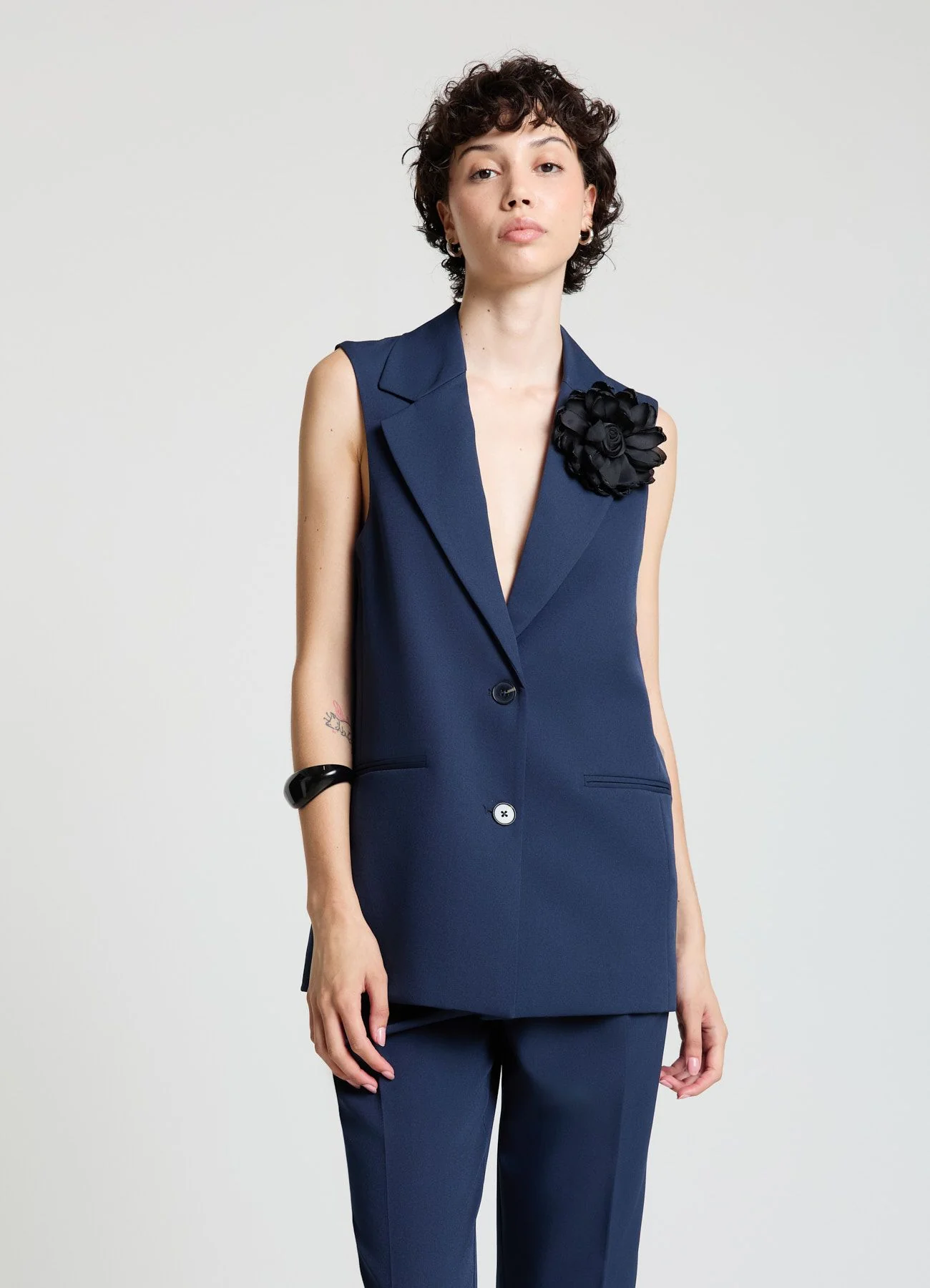Gilet lungo monopetto - Image 2