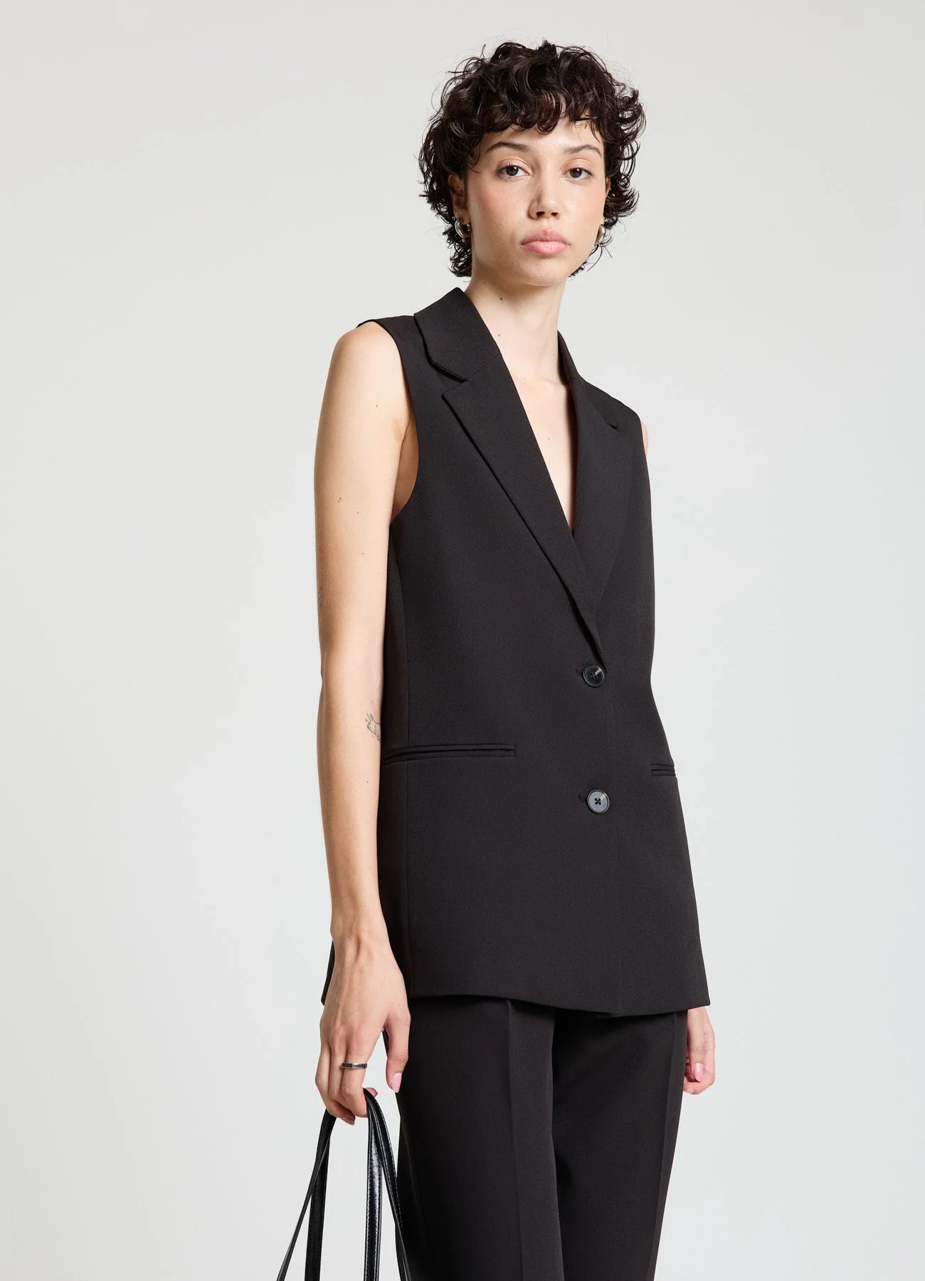 Gilet lungo monopetto - Image 3