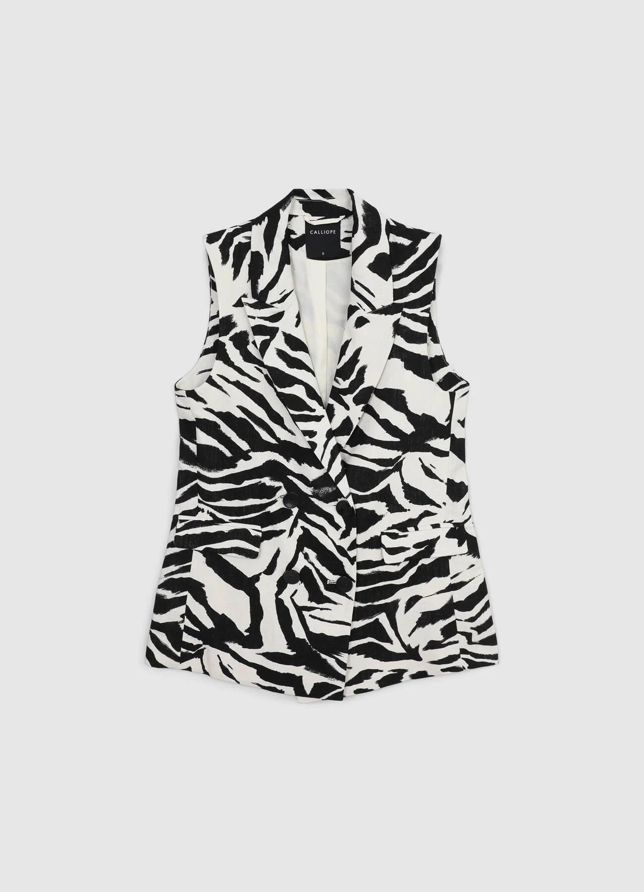Gilet lungo zebrato - Image 4