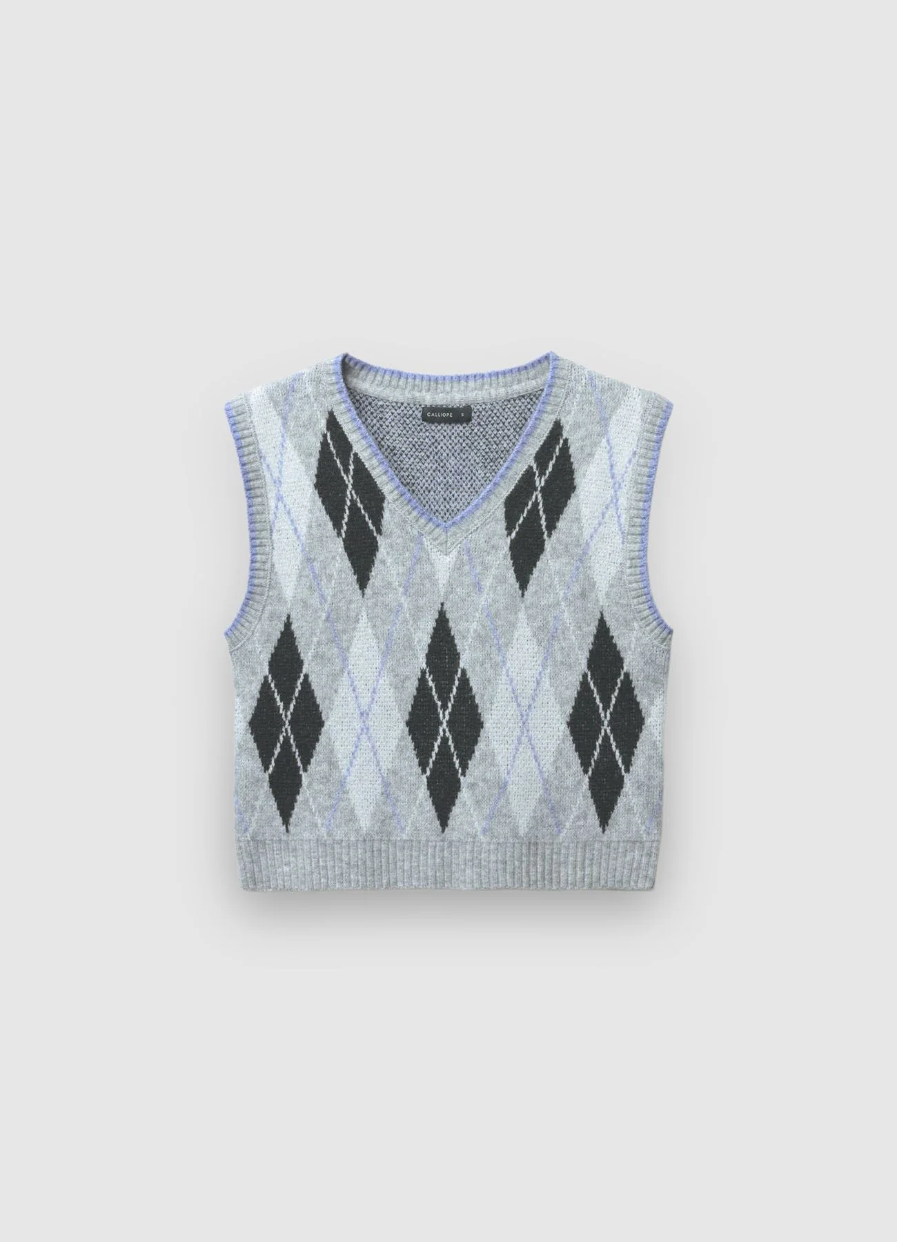 Gilet maglia a rombi - Image 4