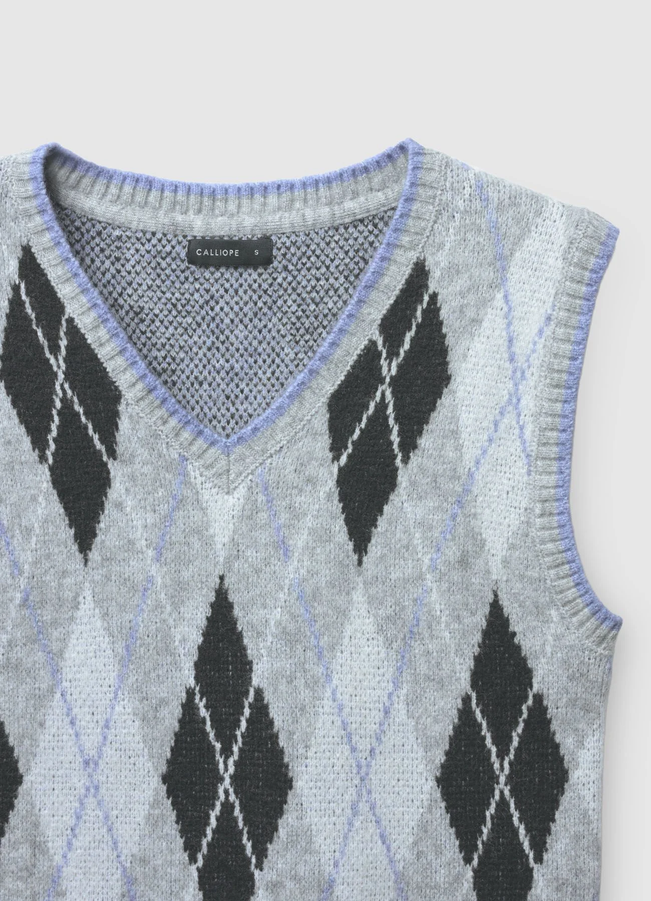 Gilet maglia a rombi - Image 6