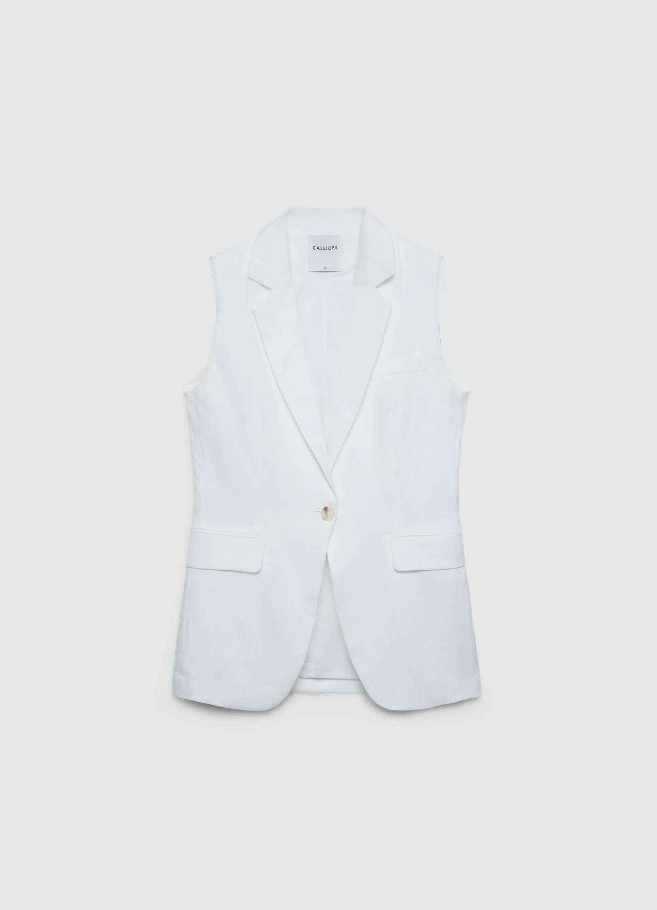 Gilet monopetto con elastico sul retro - Image 4