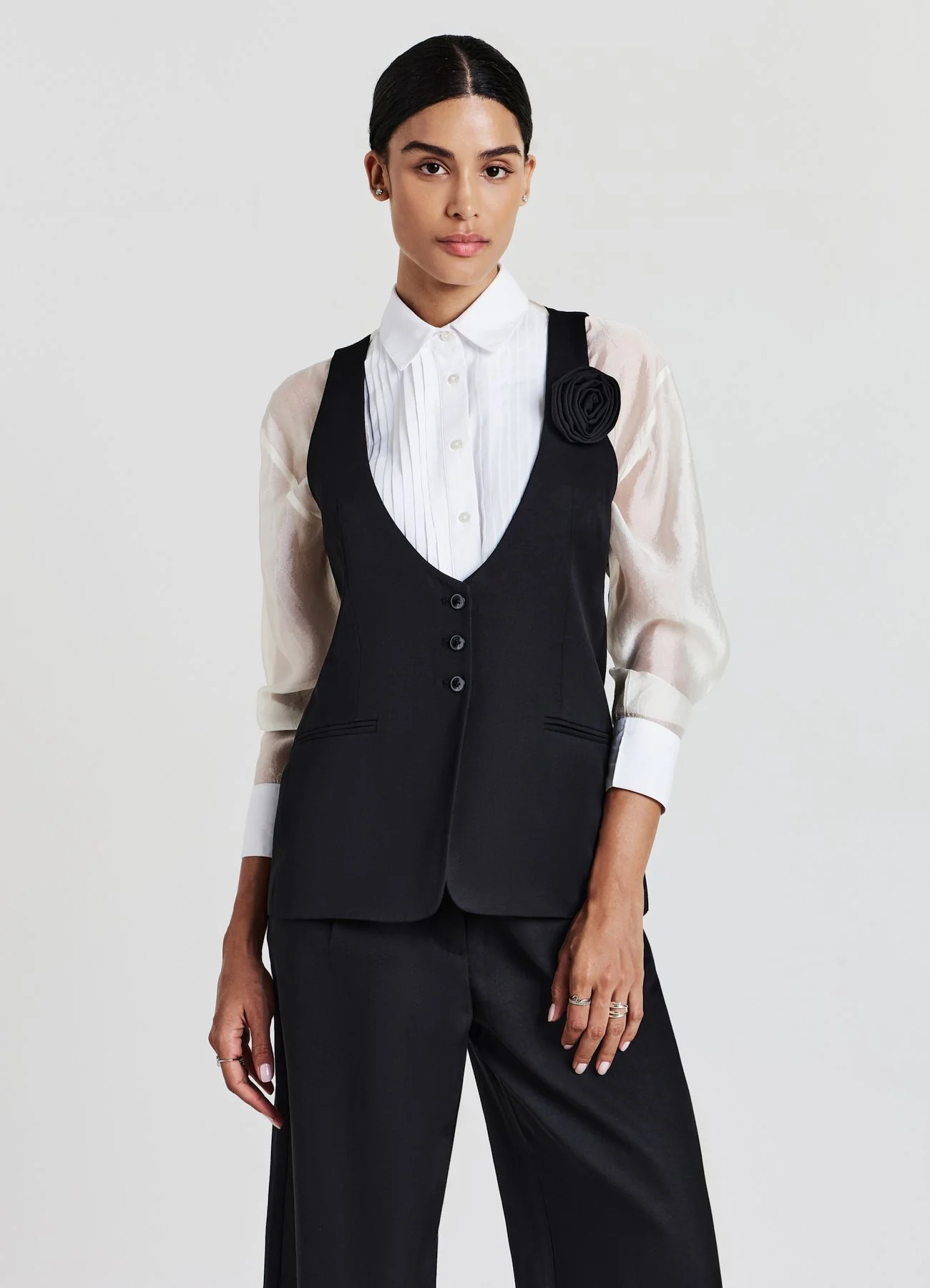 Gilet rosa applicata - Image 7