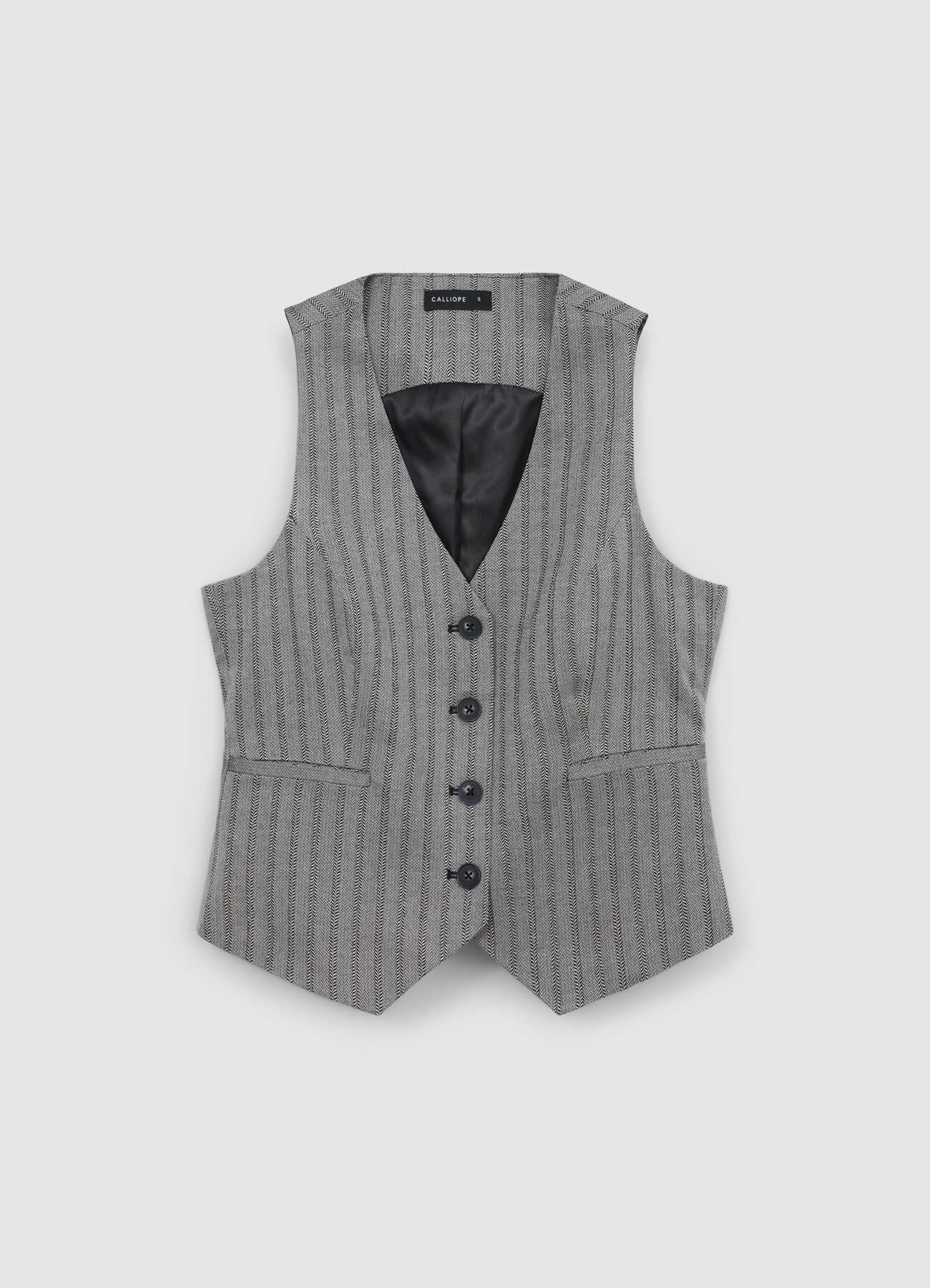 Gilet tessuto spigato - Image 4