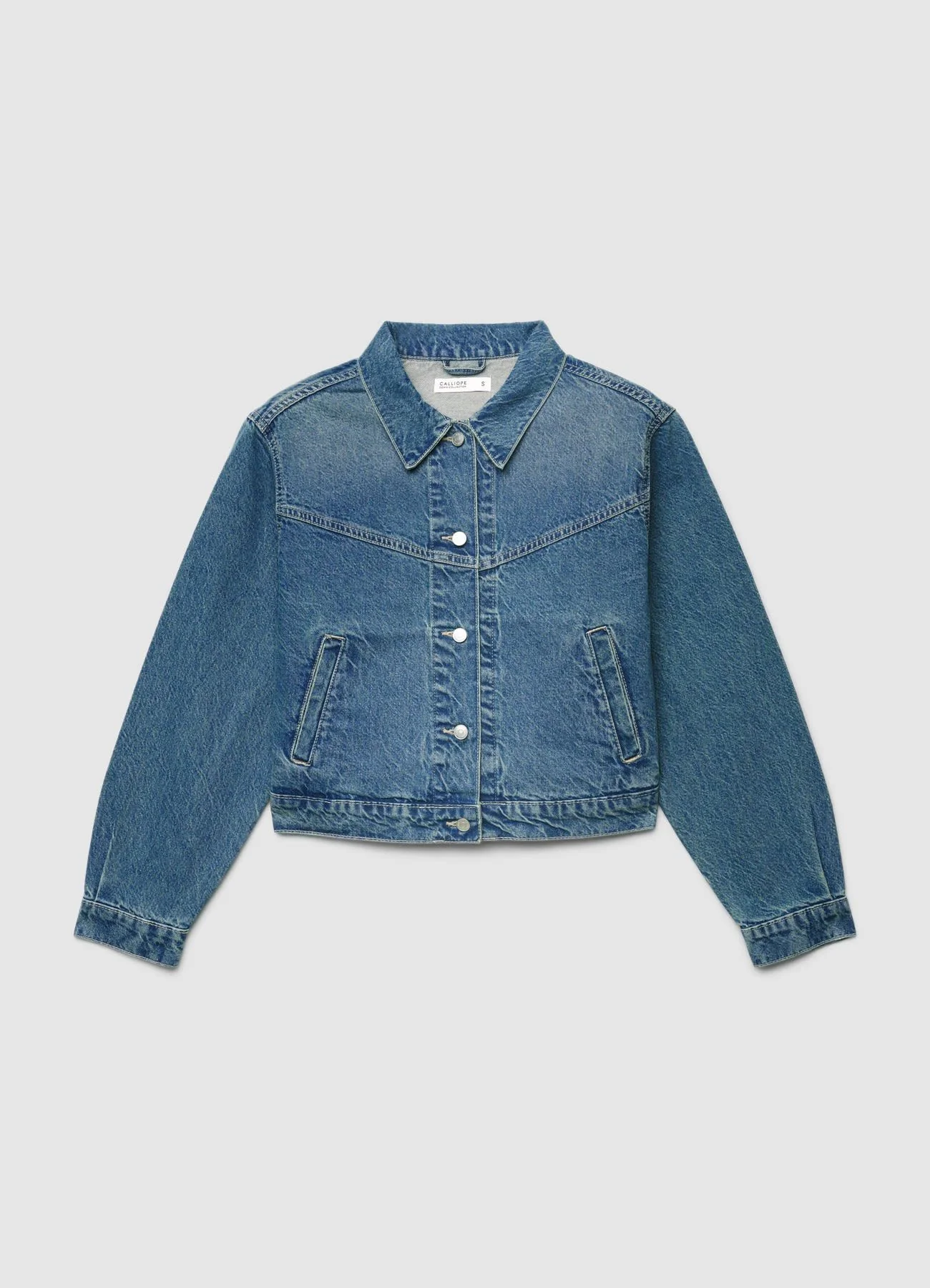 Giubbino di jeans con bottoni - Image 6