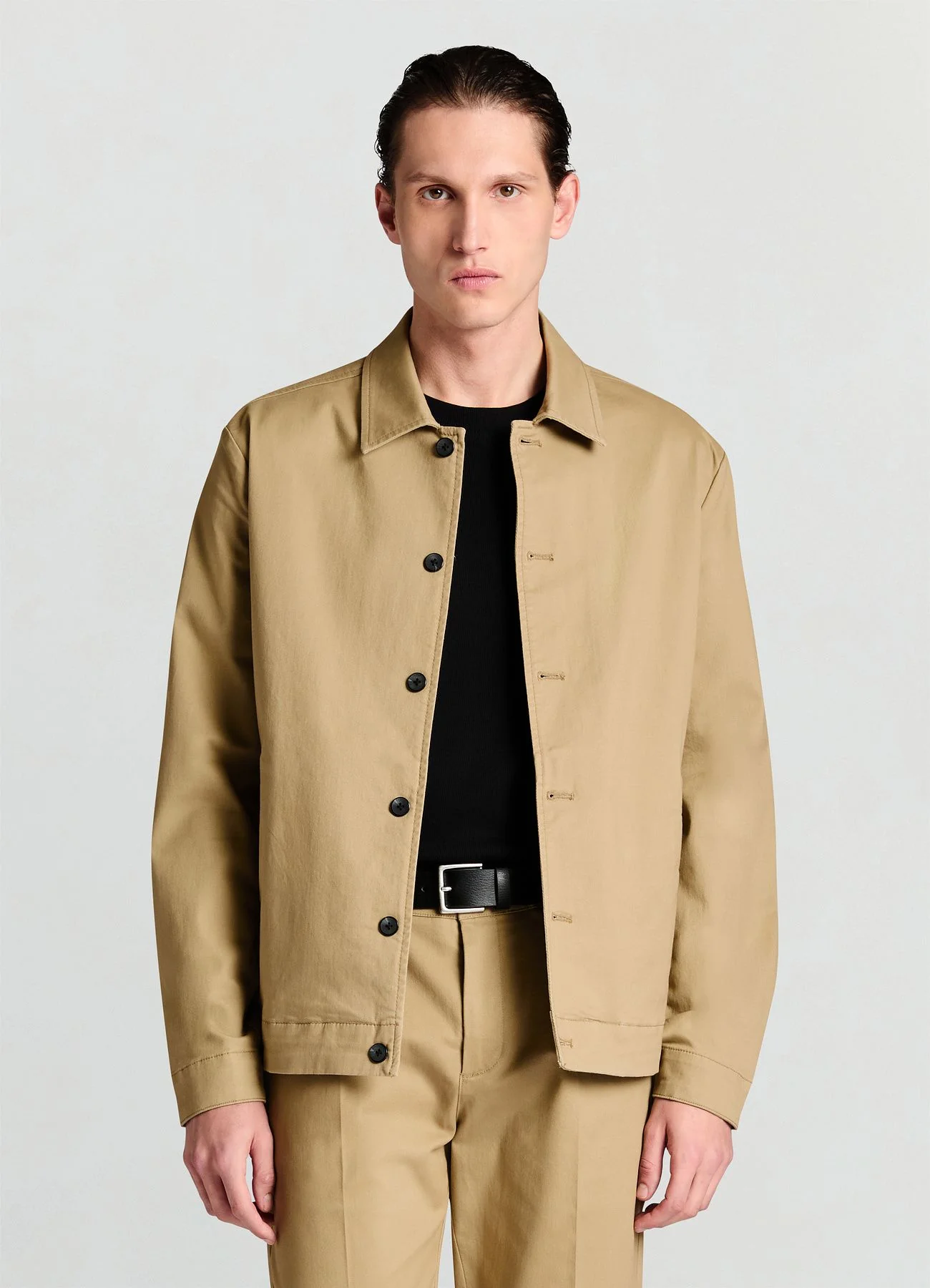 Giubbino in cotone con colletto classico - Image 3