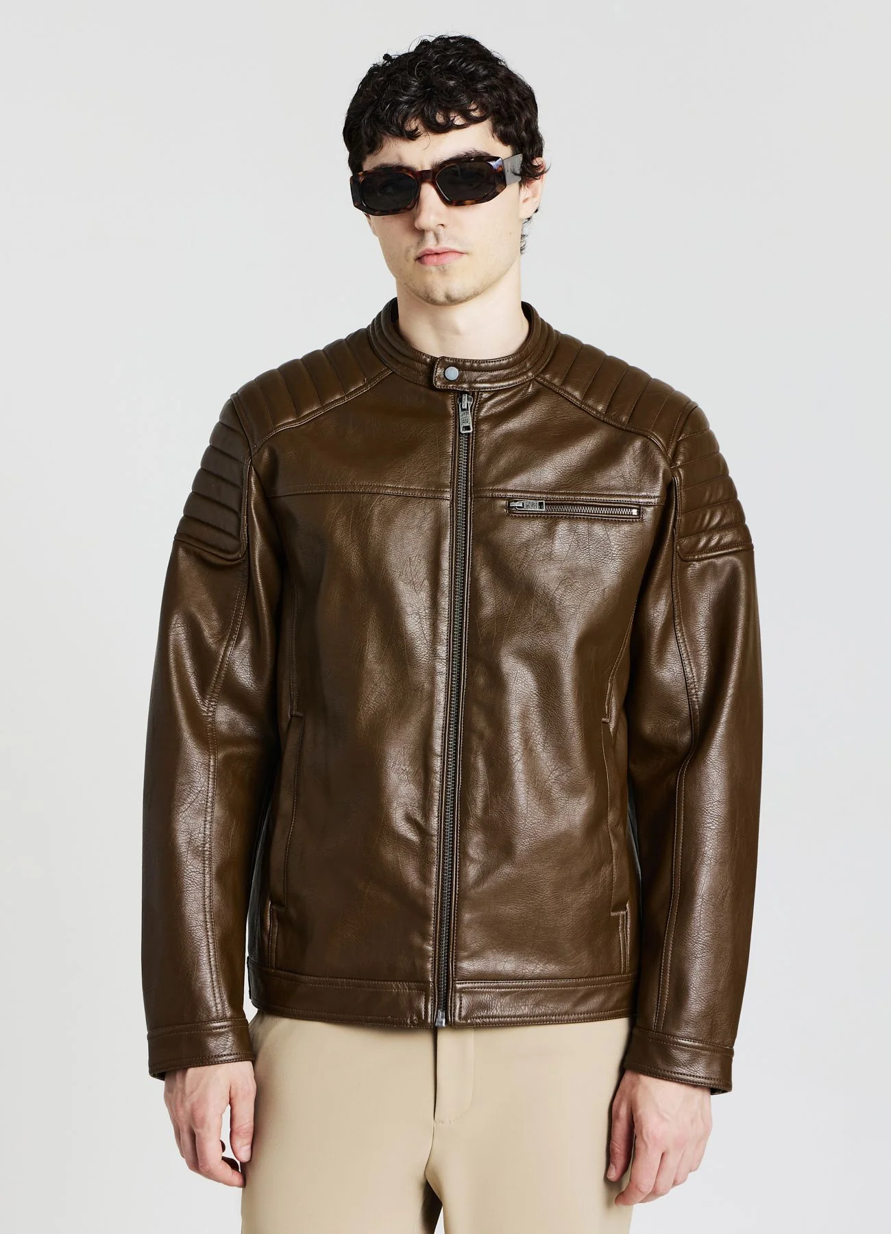 Giubbotto biker similpelle - Image 3