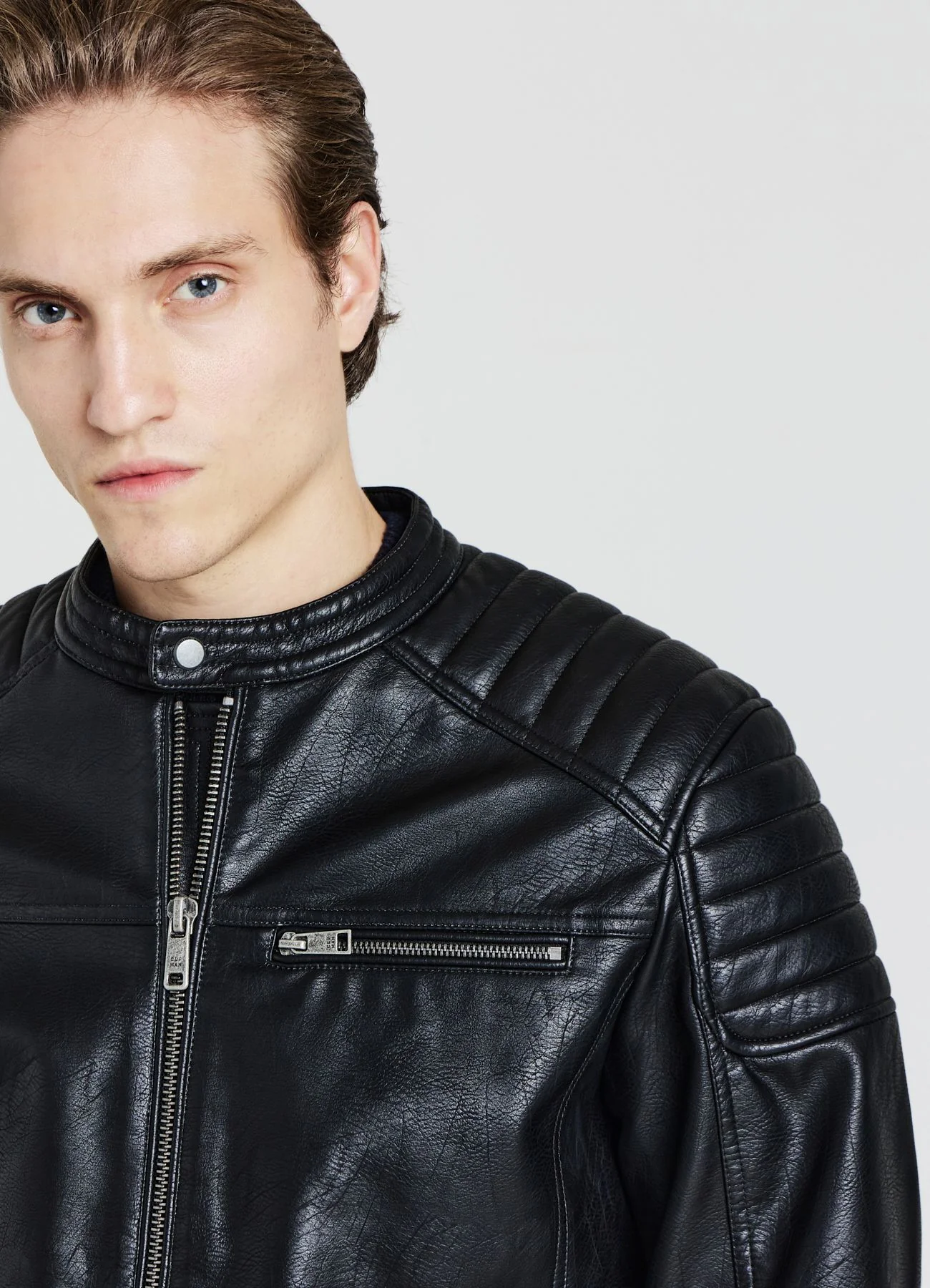 Giubbotto biker similpelle - Image 2