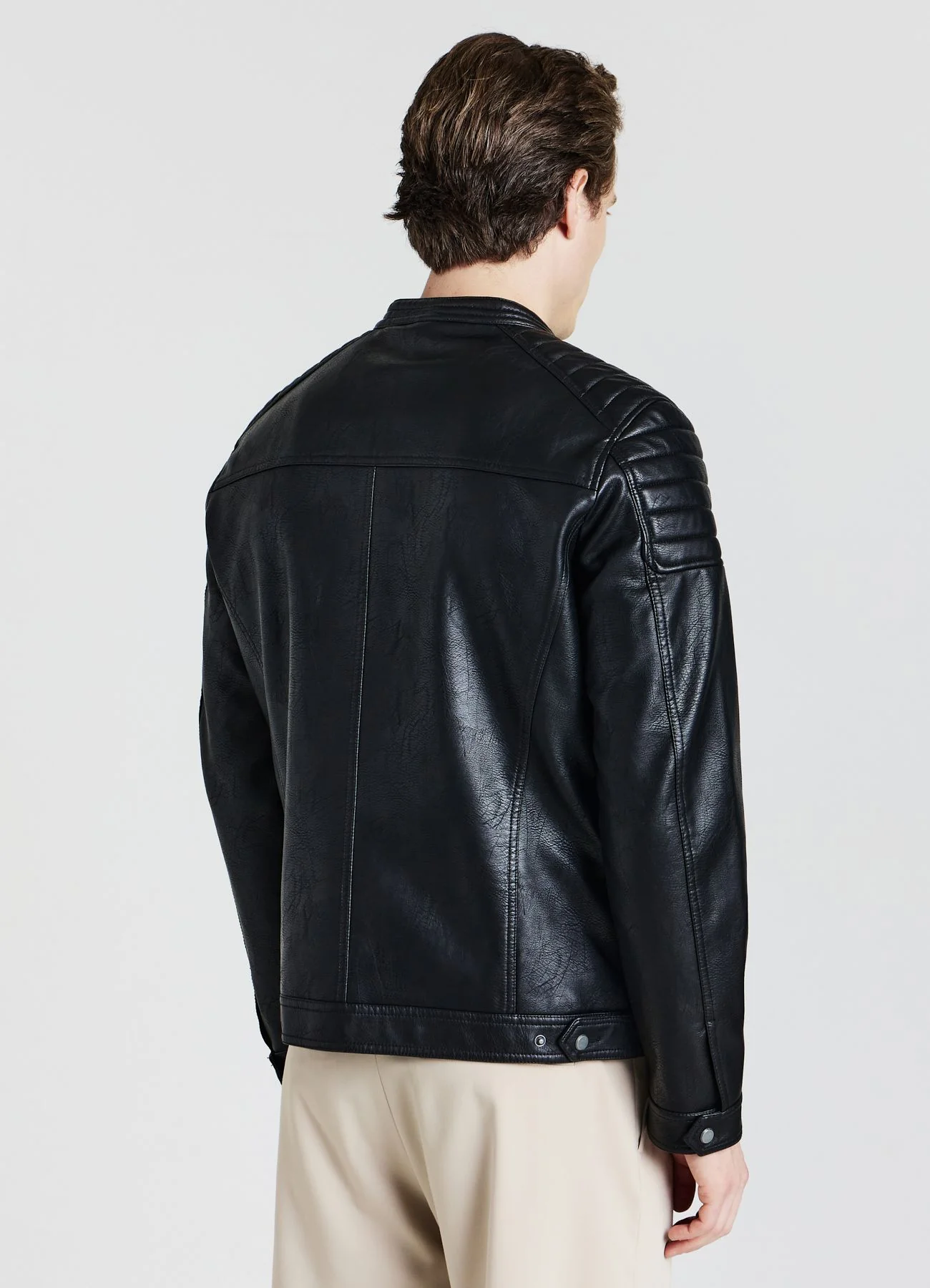 Giubbotto biker similpelle - Image 3