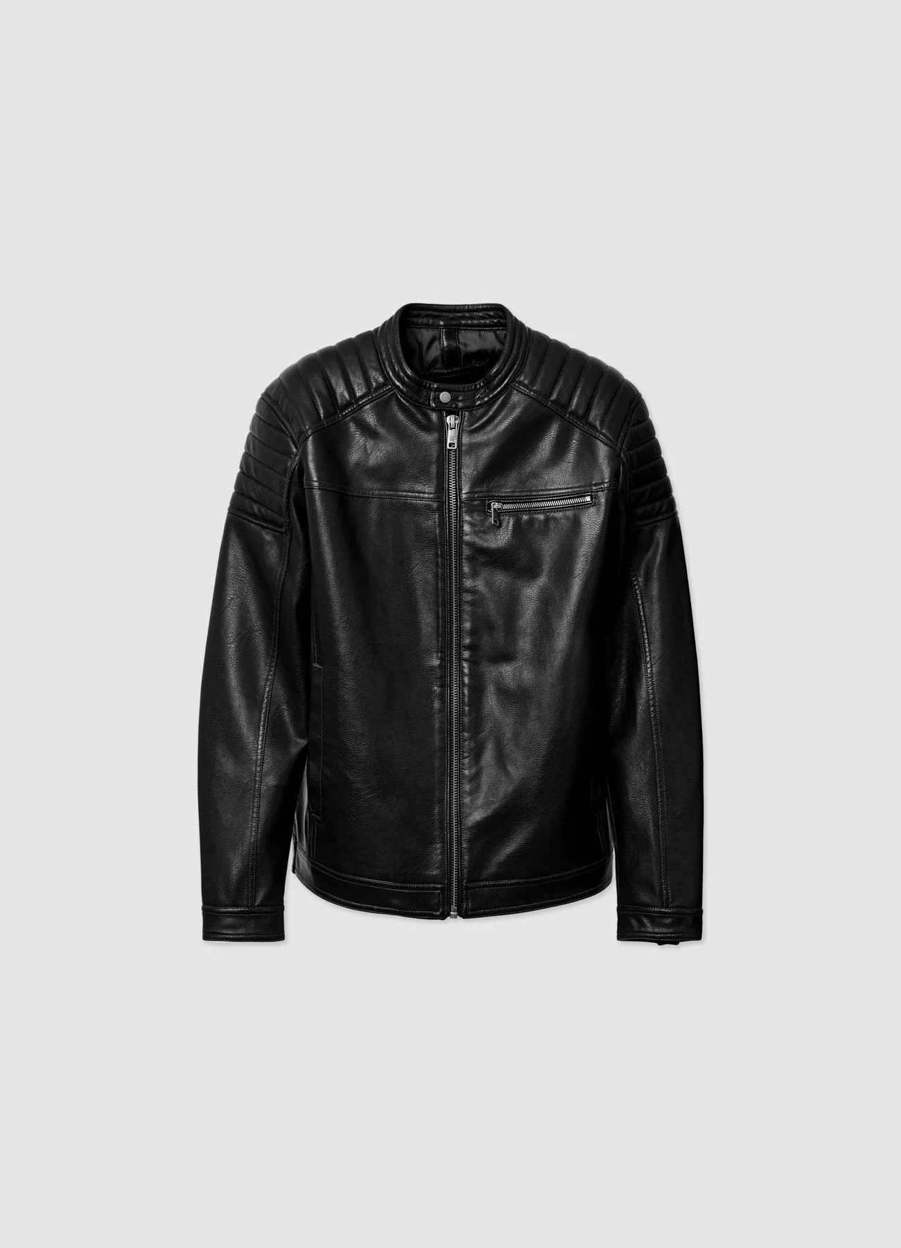 Giubbotto biker similpelle - Image 6