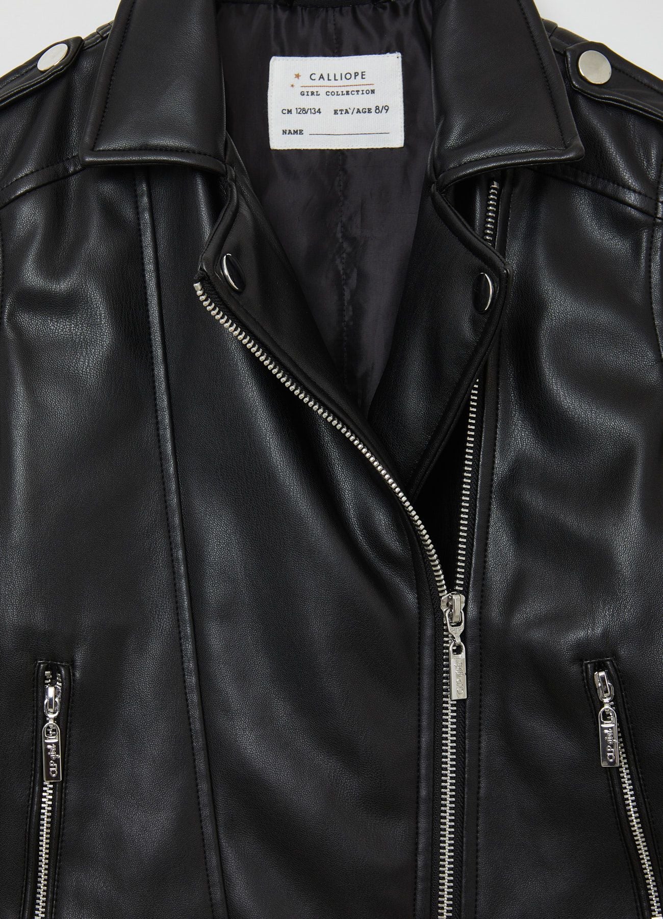Giubbotto biker similpelle