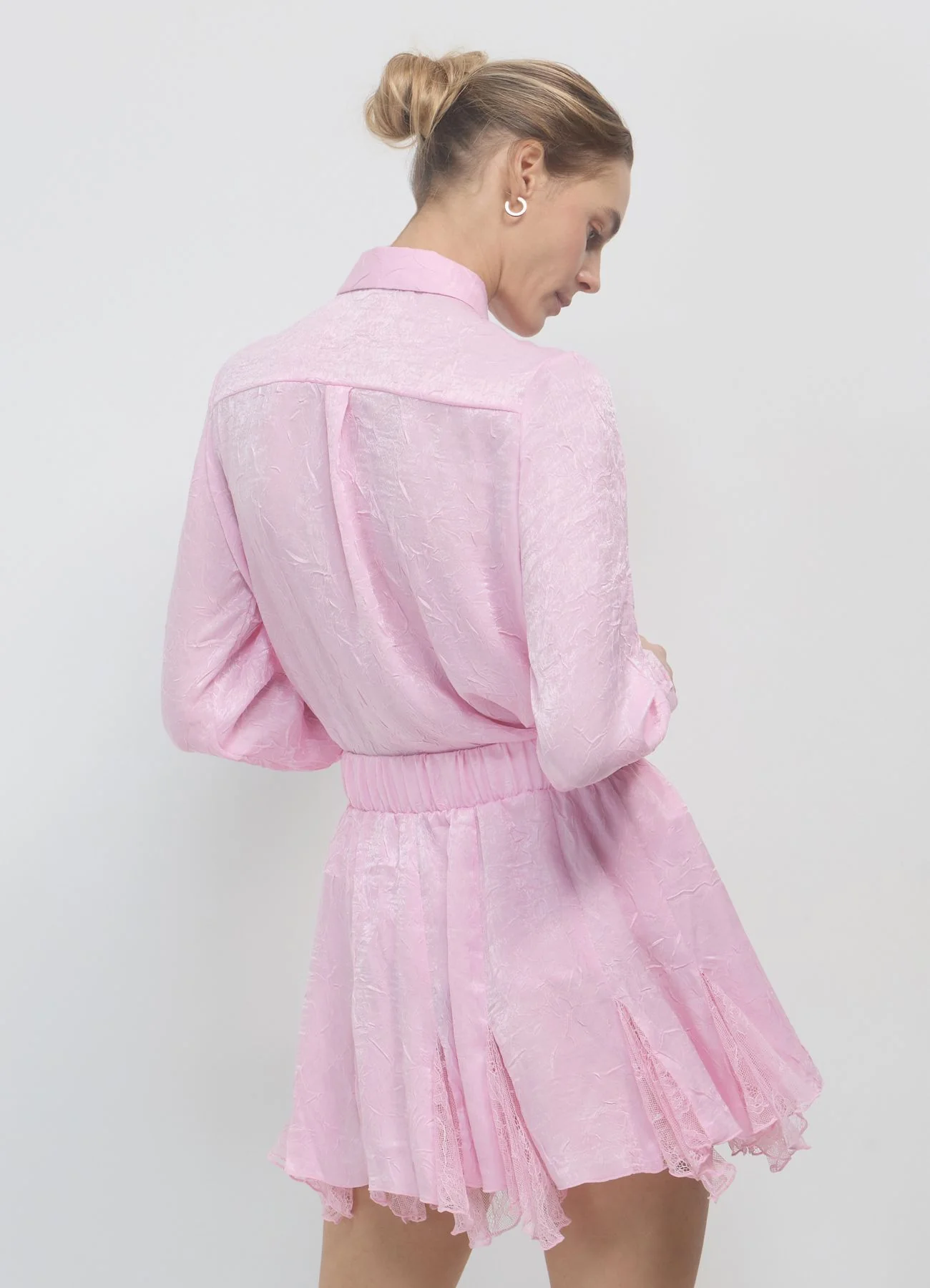 Gonna frill inserti pizzo