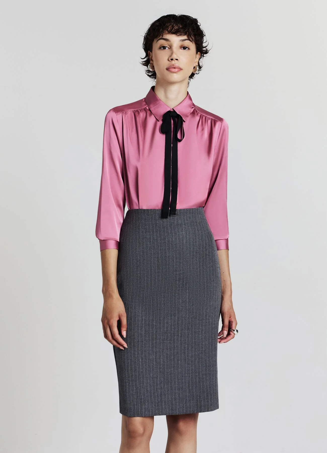Gonna longuette gessata - Image 7